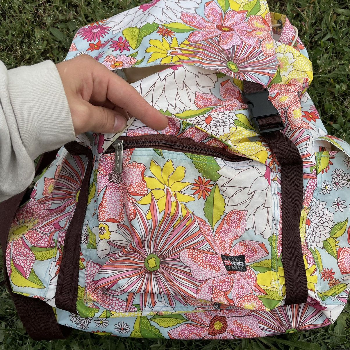 Vintage Vintage Y2K Floral Backpack All Over Print Streetwear OS Size ONE SIZE - 8 Thumbnail