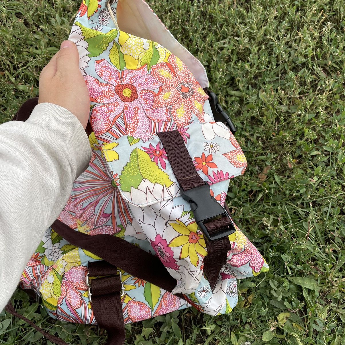 Vintage Vintage Y2K Floral Backpack All Over Print Streetwear OS Size ONE SIZE - 6 Thumbnail