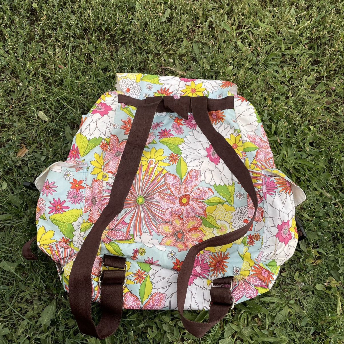 Vintage Vintage Y2K Floral Backpack All Over Print Streetwear OS Size ONE SIZE - 4 Thumbnail