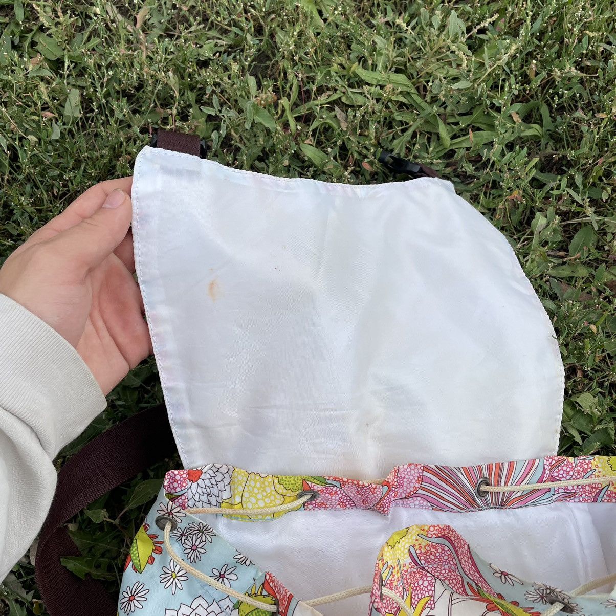 Vintage Vintage Y2K Floral Backpack All Over Print Streetwear OS Size ONE SIZE - 10 Thumbnail