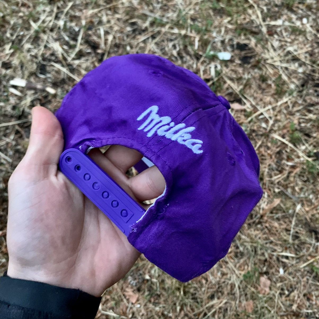 Vintage Vintage 90s Milka Logo Purple Cap Streetwear Distressed OS Size ONE SIZE - 3 Thumbnail