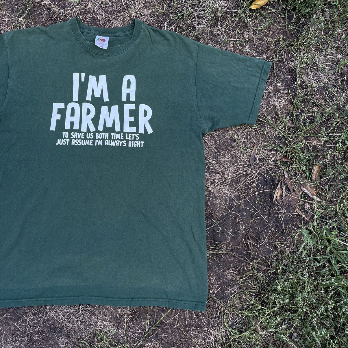 Vintage Vintage Y2K ADULT Tee Farmer Swag Humor L Size US L / EU 52-54 / 3 - 3 Thumbnail