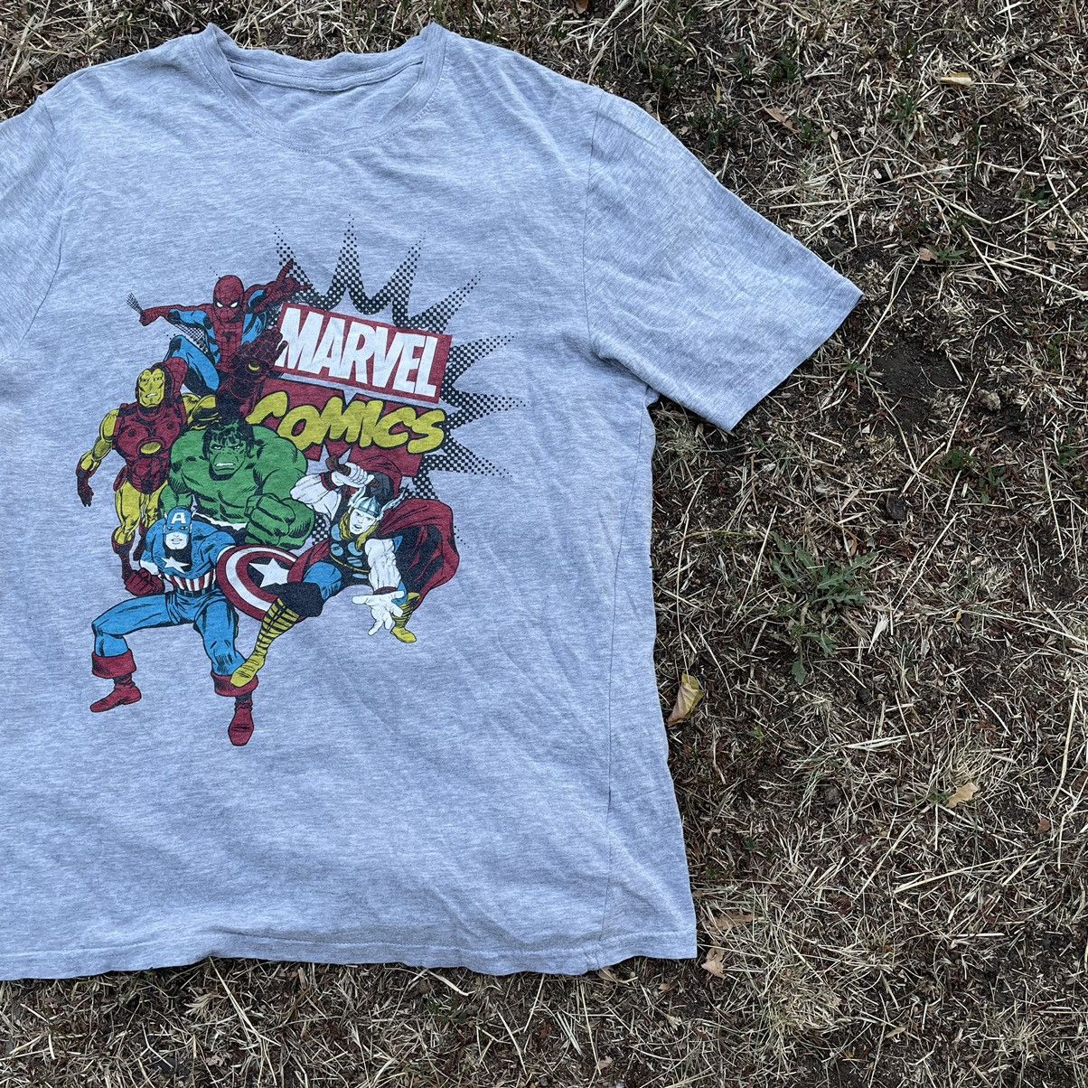 Band Tees Vintage Y2K Marvel Comics Art Tee Band Tour Rock Tee Size US M / EU 48-50 / 2 - 2 Thumbnail