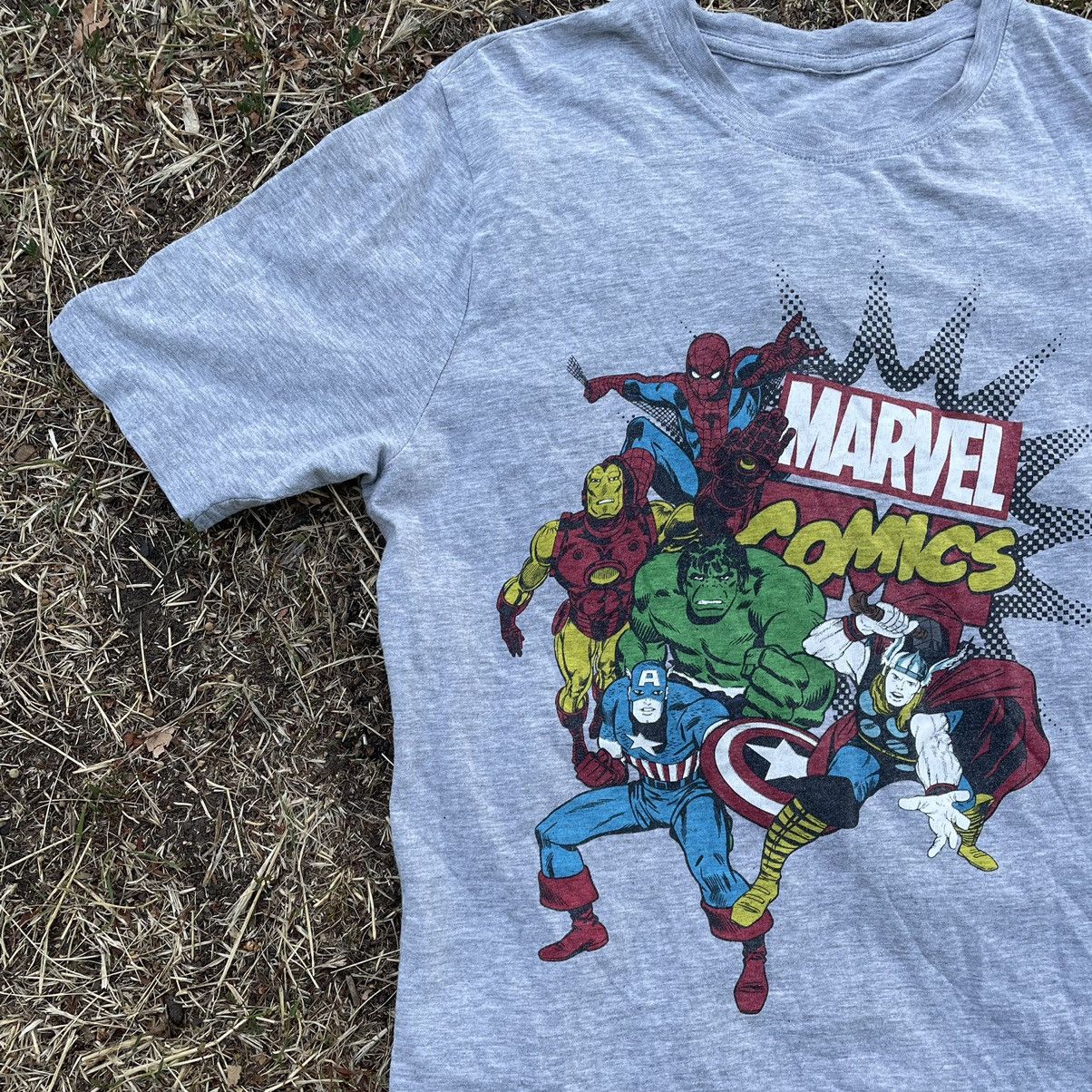Band Tees Vintage Y2K Marvel Comics Art Tee Band Tour Rock Tee Size US M / EU 48-50 / 2 - 3 Thumbnail