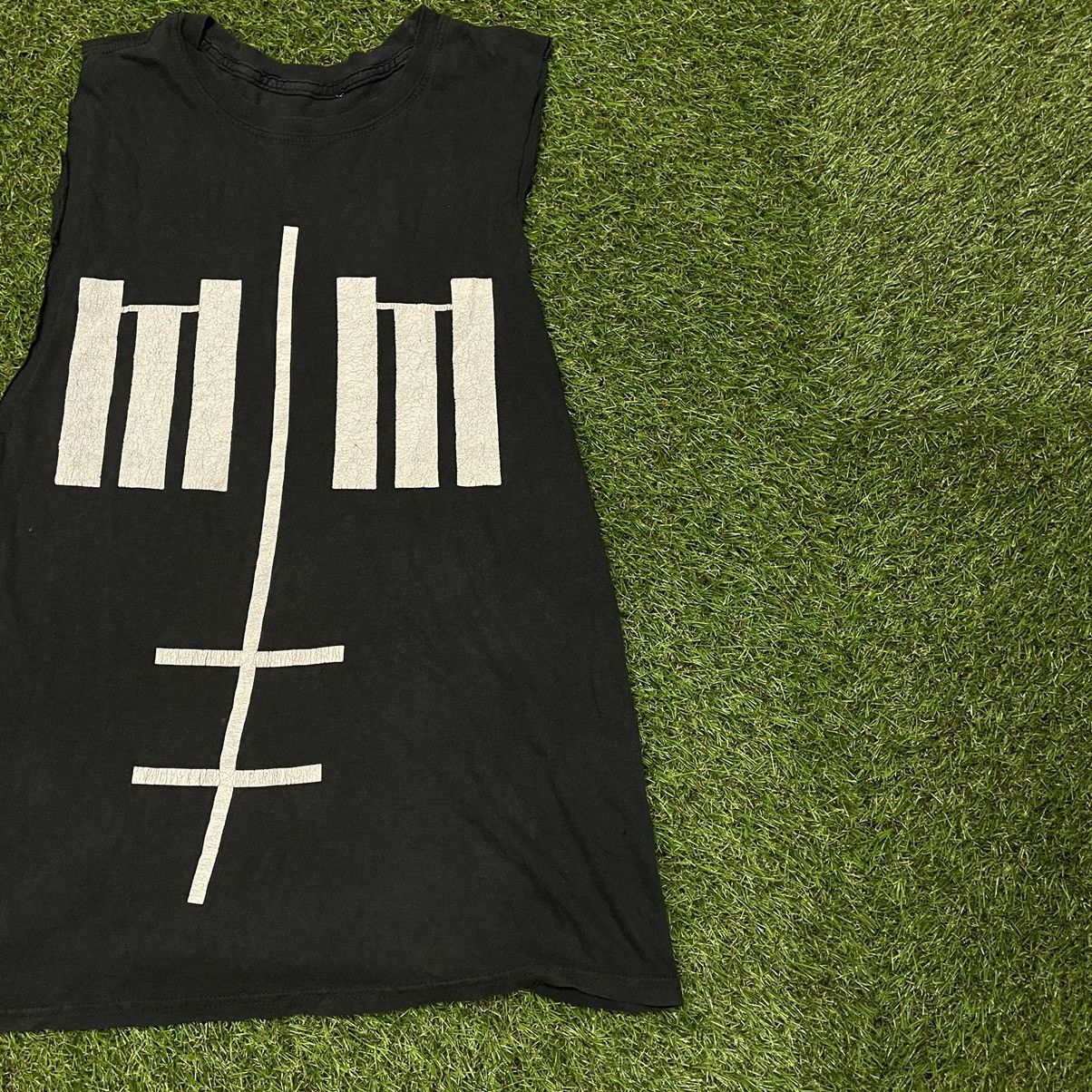 Vintage Y2K Goth Graphic Tank Top Black Oversized Streetwear Faded L Size US L / EU 52-54 / 3 - 2 Thumbnail