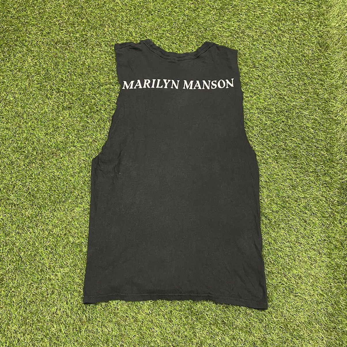 Vintage Y2K Goth Graphic Tank Top Black Oversized Streetwear Faded L Size US L / EU 52-54 / 3 - 4 Thumbnail