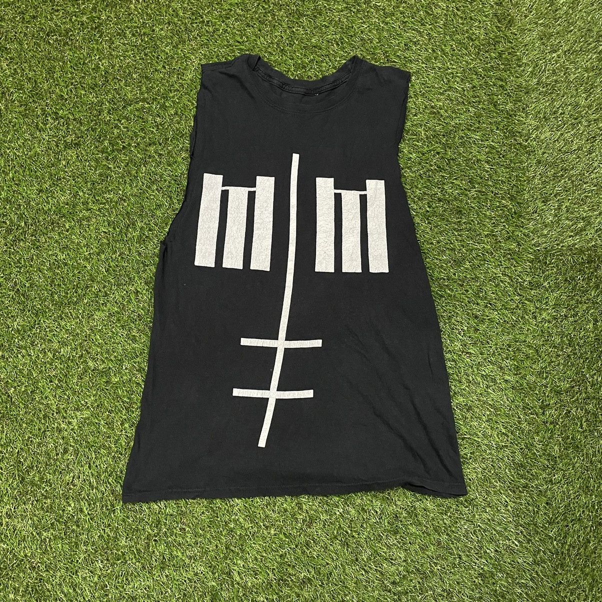 Vintage Y2K Goth Graphic Tank Top Black Oversized Streetwear Faded L Size US L / EU 52-54 / 3 - 1 Thumbnail