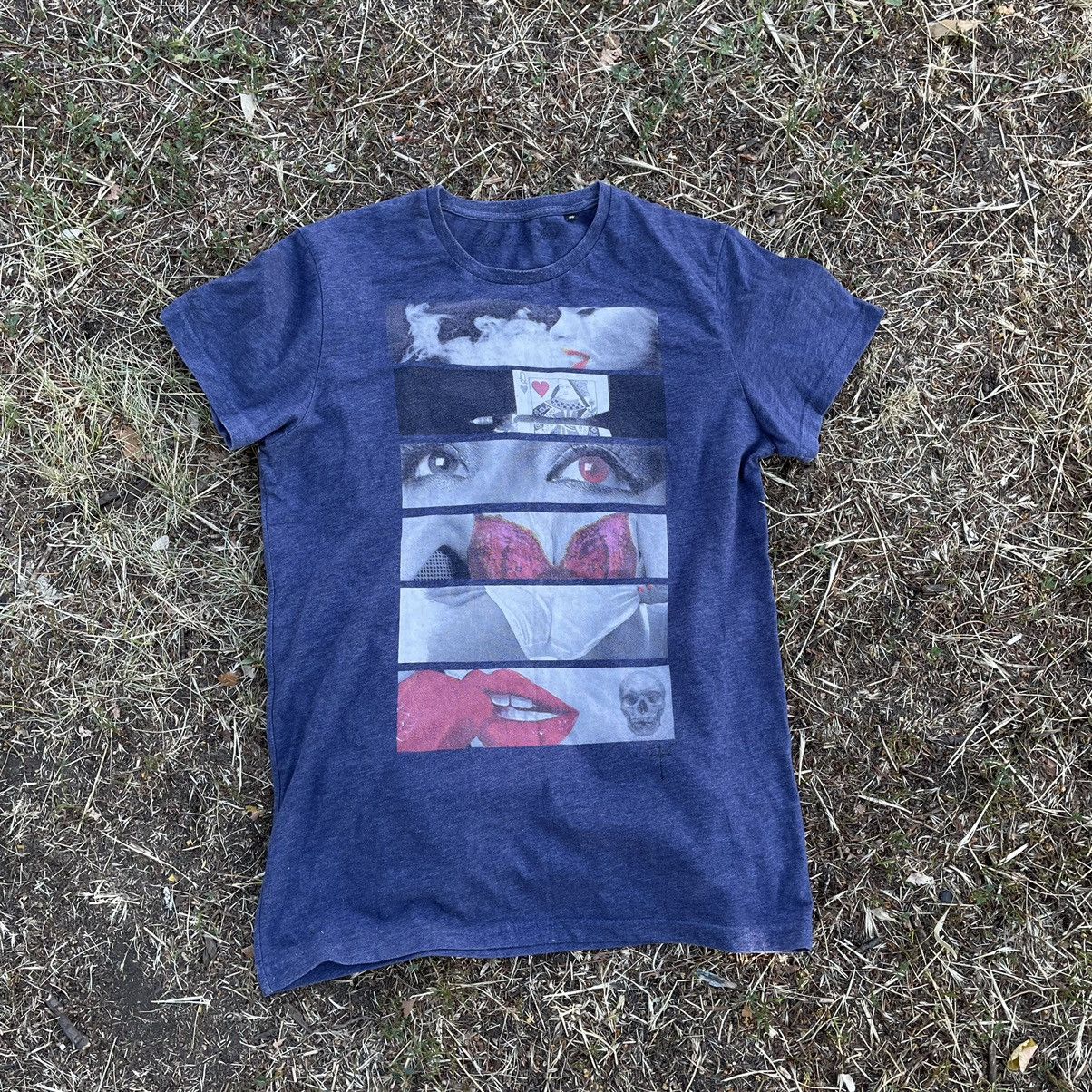 Vintage Vintage 90s Graphic Tee Humor Print Streetwear Skate Slim M Size US M / EU 48-50 / 2 - 1 Thumbnail