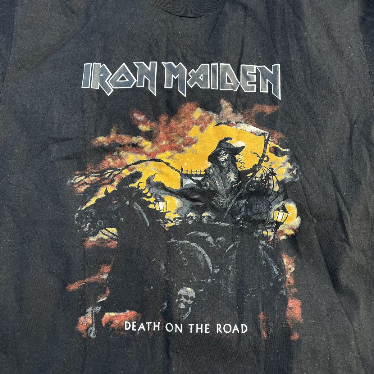 Vintage Vintage Iron Maiden Band Tee Sun Faded Graphic Tee Grunge XX Size US XXL / EU 58 / 5 - 4 Thumbnail