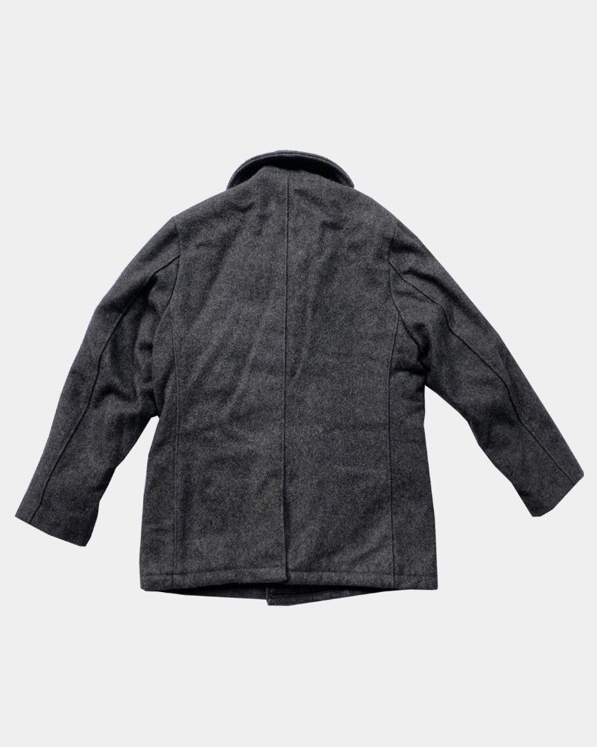 Schott VINTAGE OFFER Schott NYC Wool Pea Coat 740N, Grey Sz M Size US M / EU 48-50 / 2 - 2 Thumbnail