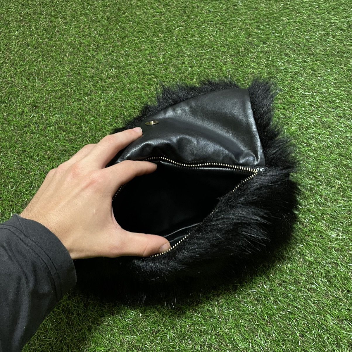 Vintage Vintage Y2K Black Mohair Fuzzy Crossbody Bag Streetwear OS Size ONE SIZE - 4 Thumbnail