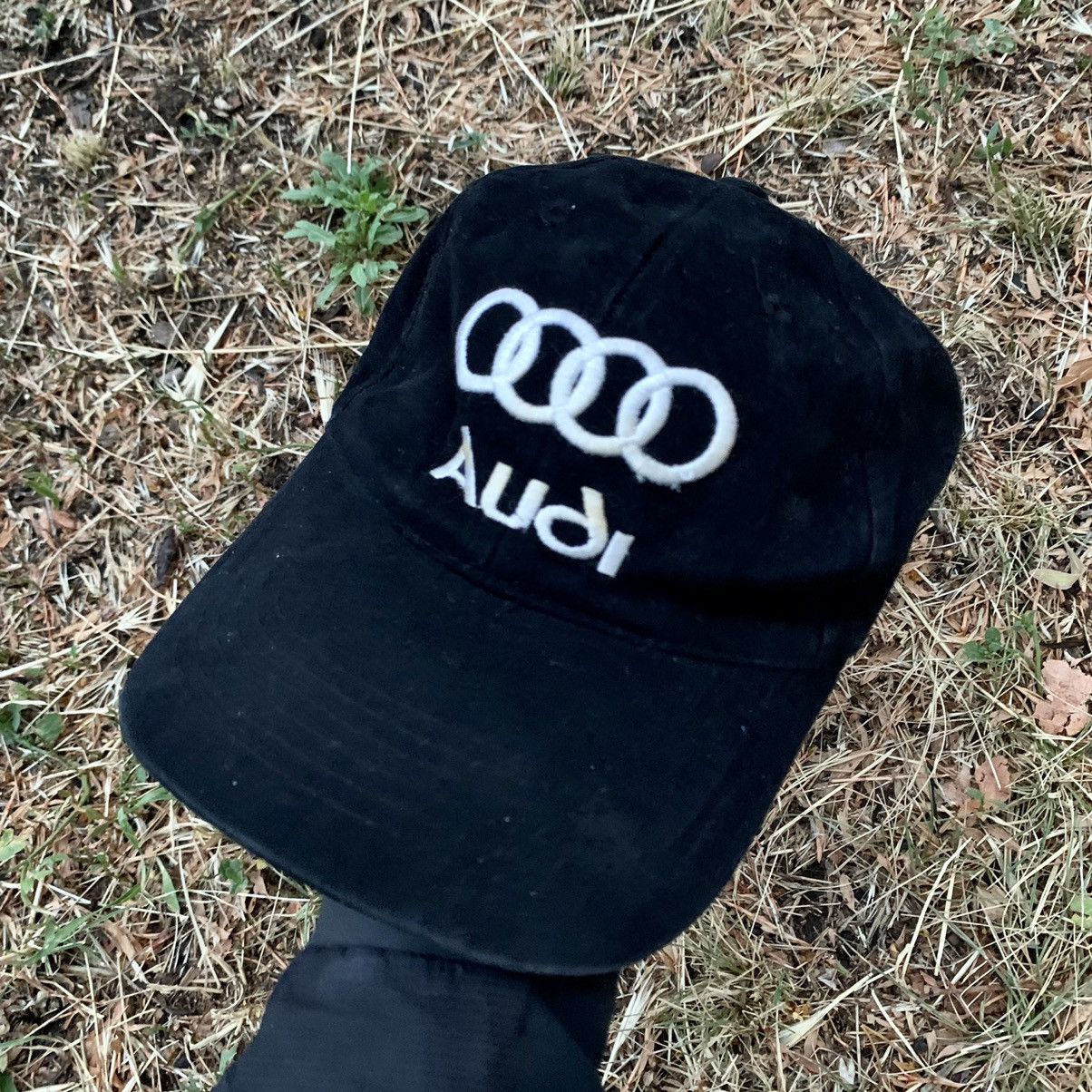 Vintage Vintage 90s Audi Streetwear Cap Hat Black Skate Washed OS Size ONE SIZE - 1 Thumbnail
