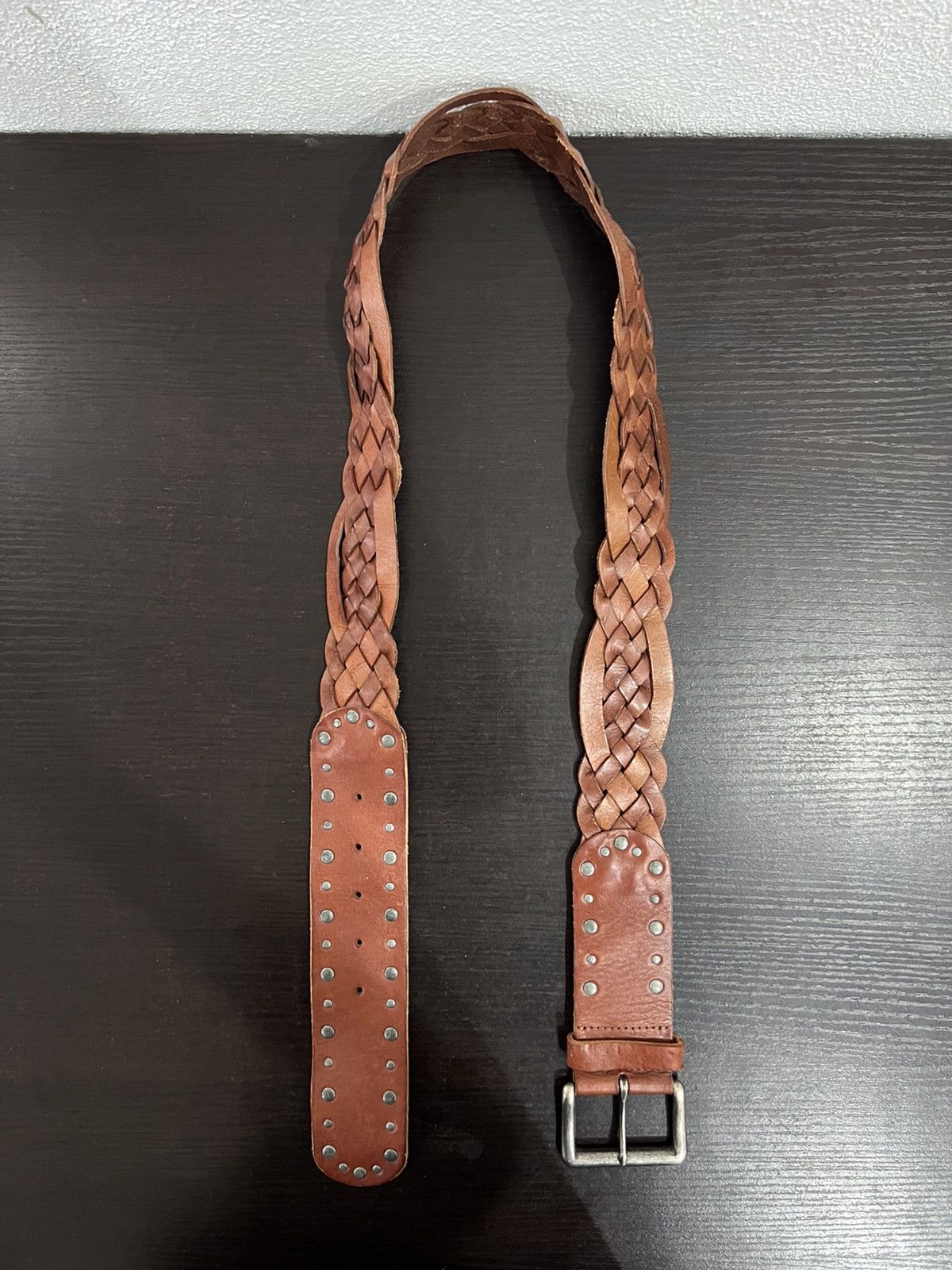 Genuine Leather UnBrand Braided Seditionaries Genuine Leather Belt Size ONE SIZE - 11 Thumbnail