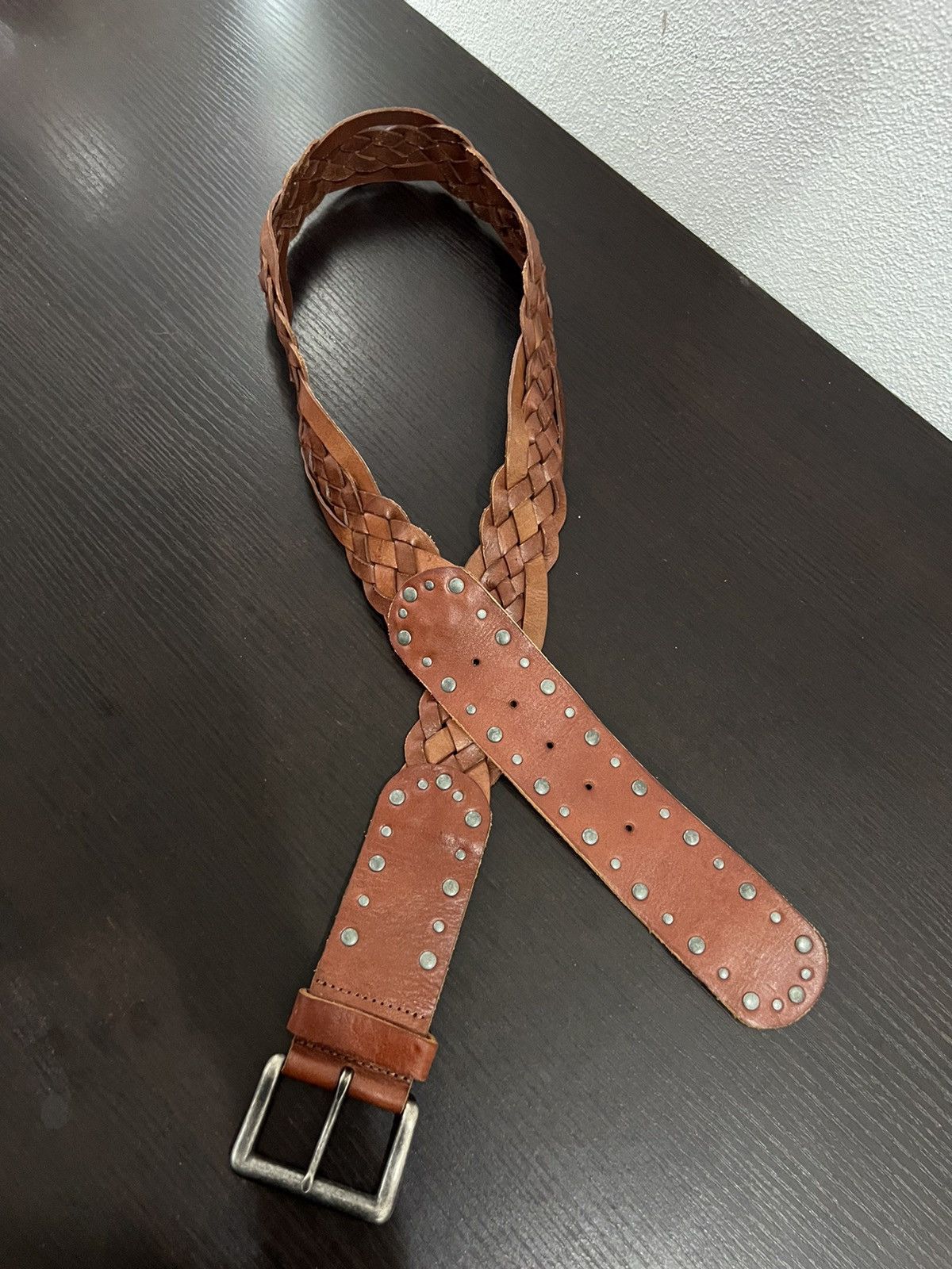 Genuine Leather UnBrand Braided Seditionaries Genuine Leather Belt Size ONE SIZE - 17 Thumbnail