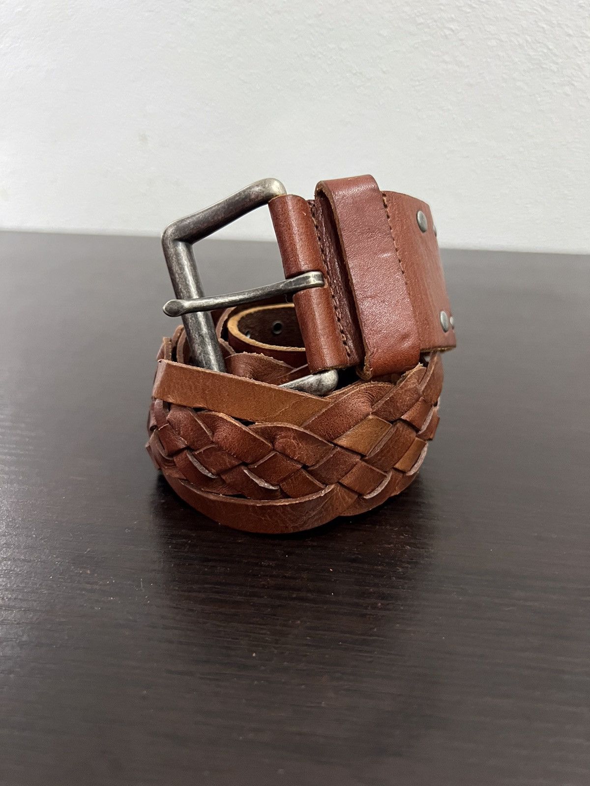 Genuine Leather UnBrand Braided Seditionaries Genuine Leather Belt Size ONE SIZE - 3 Thumbnail