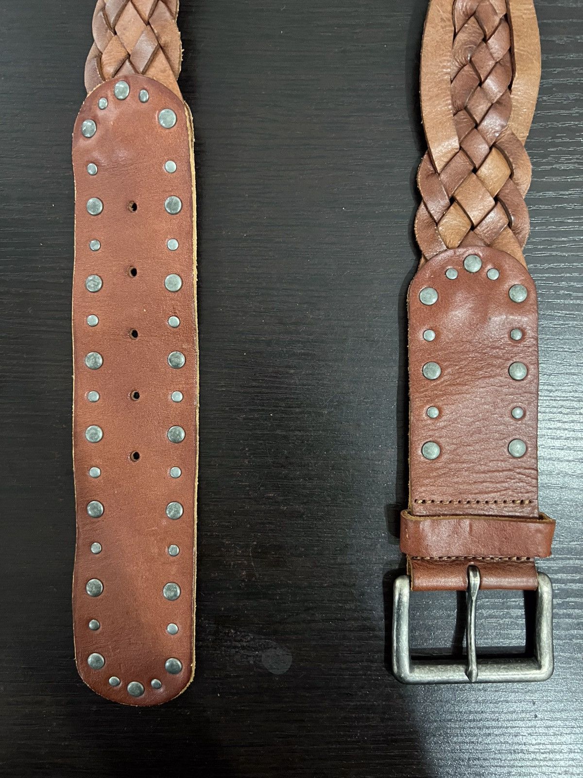 Genuine Leather UnBrand Braided Seditionaries Genuine Leather Belt Size ONE SIZE - 12 Thumbnail
