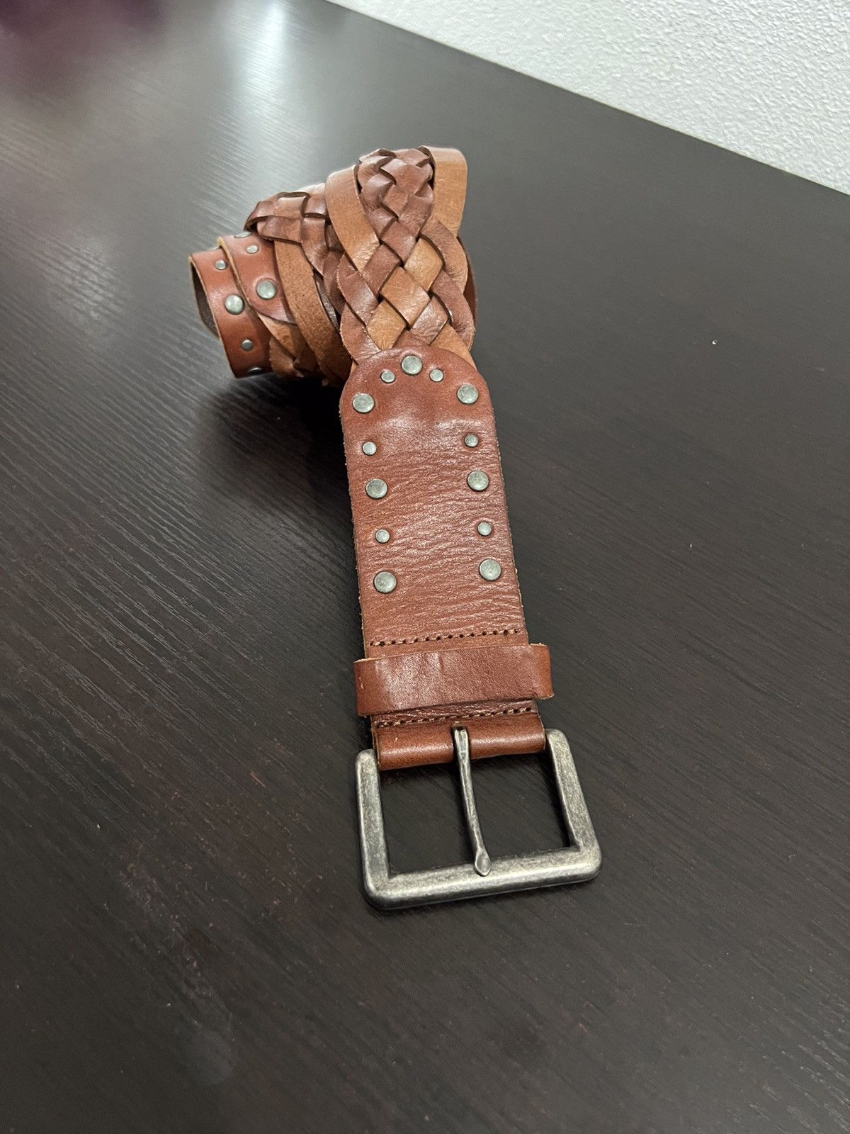 Genuine Leather UnBrand Braided Seditionaries Genuine Leather Belt Size ONE SIZE - 2 Thumbnail