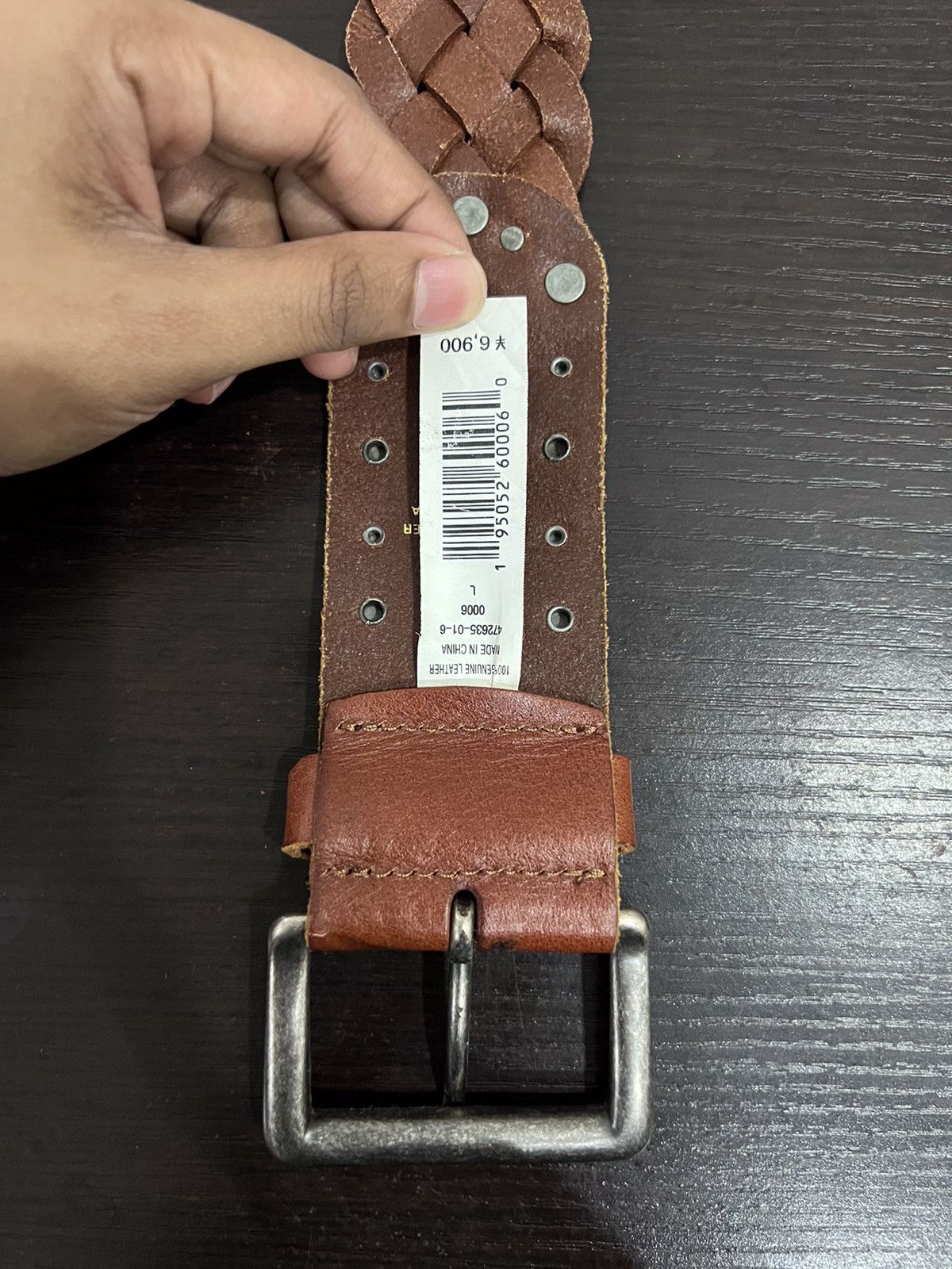 Genuine Leather UnBrand Braided Seditionaries Genuine Leather Belt Size ONE SIZE - 4 Thumbnail