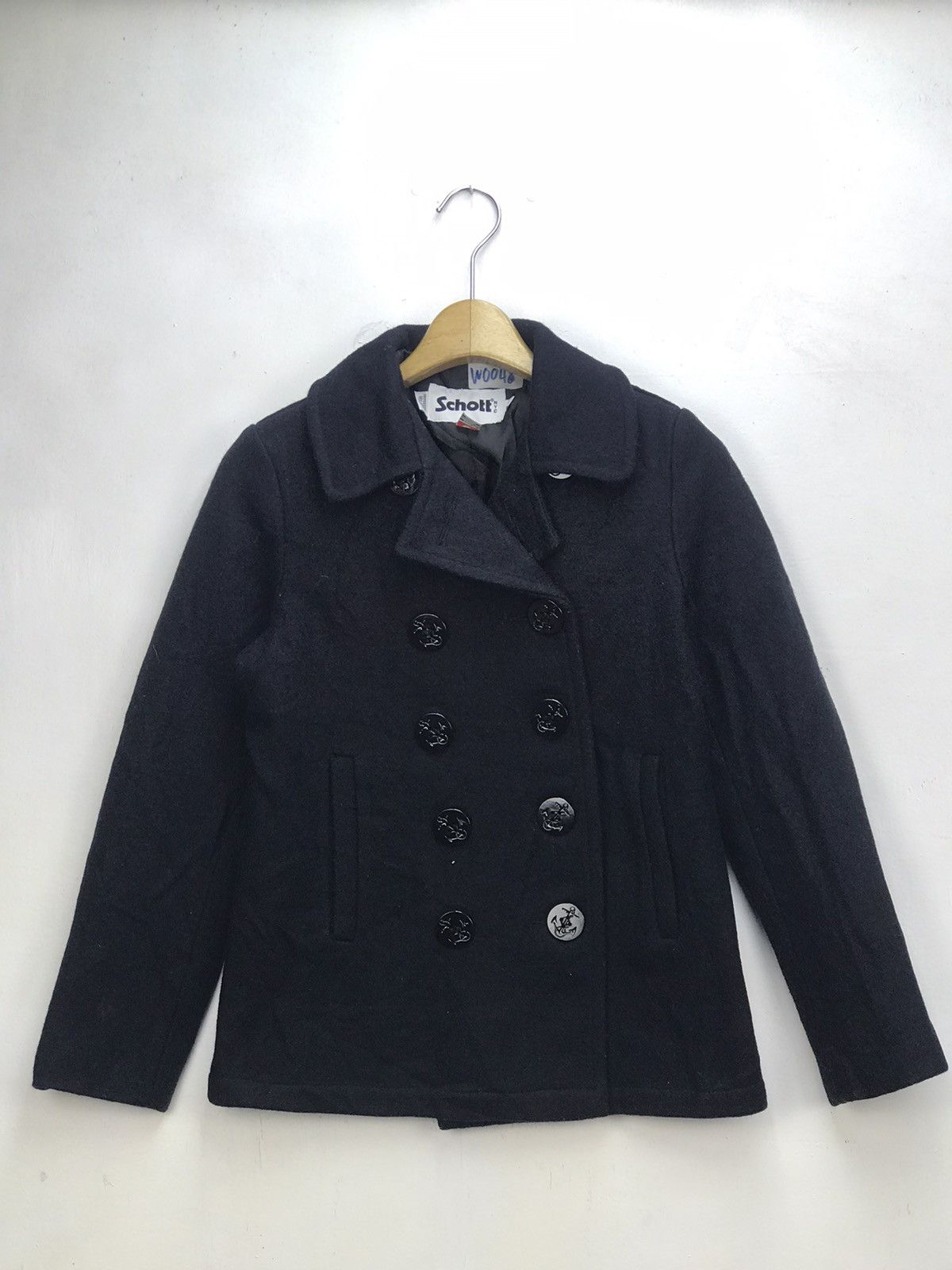 Schott SCHOTT NYC COLABORATION DOUBLE BREAST PEA COAT Size S / US 4 / IT 40 - 1 Thumbnail
