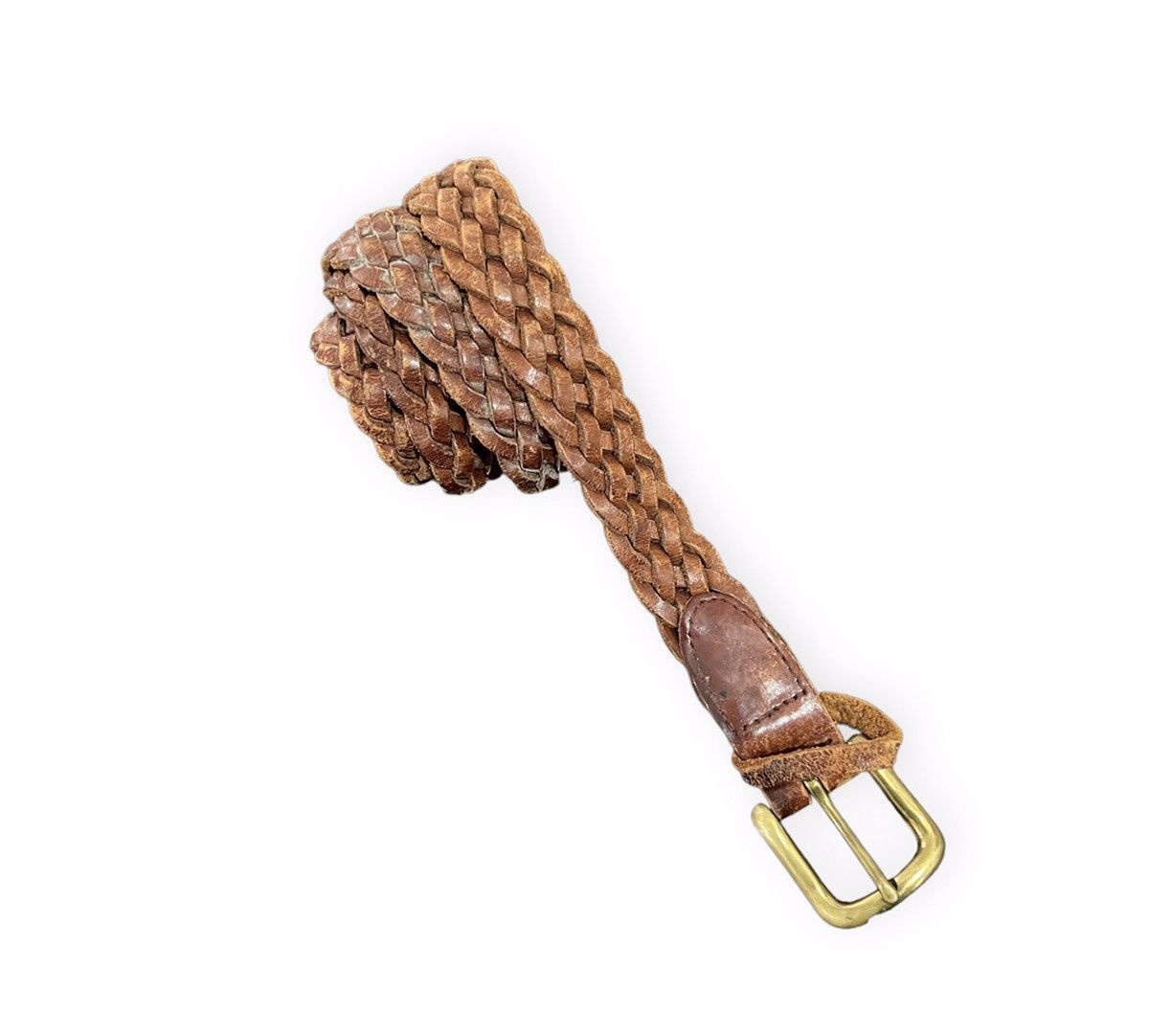 image of Buckle x Gap Braided Genuine Leather Belt, Men's