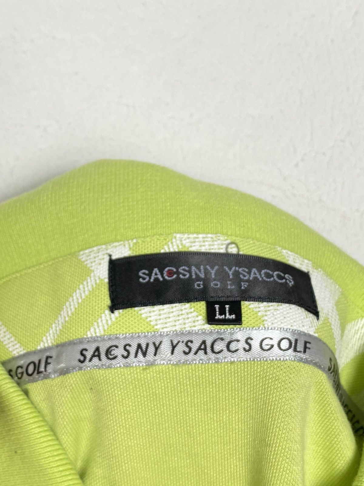 Vintage Vintage Yohji Yamamoto Sacsny Polo Shirt Size US L / EU 52-54 / 3 - 3 Thumbnail