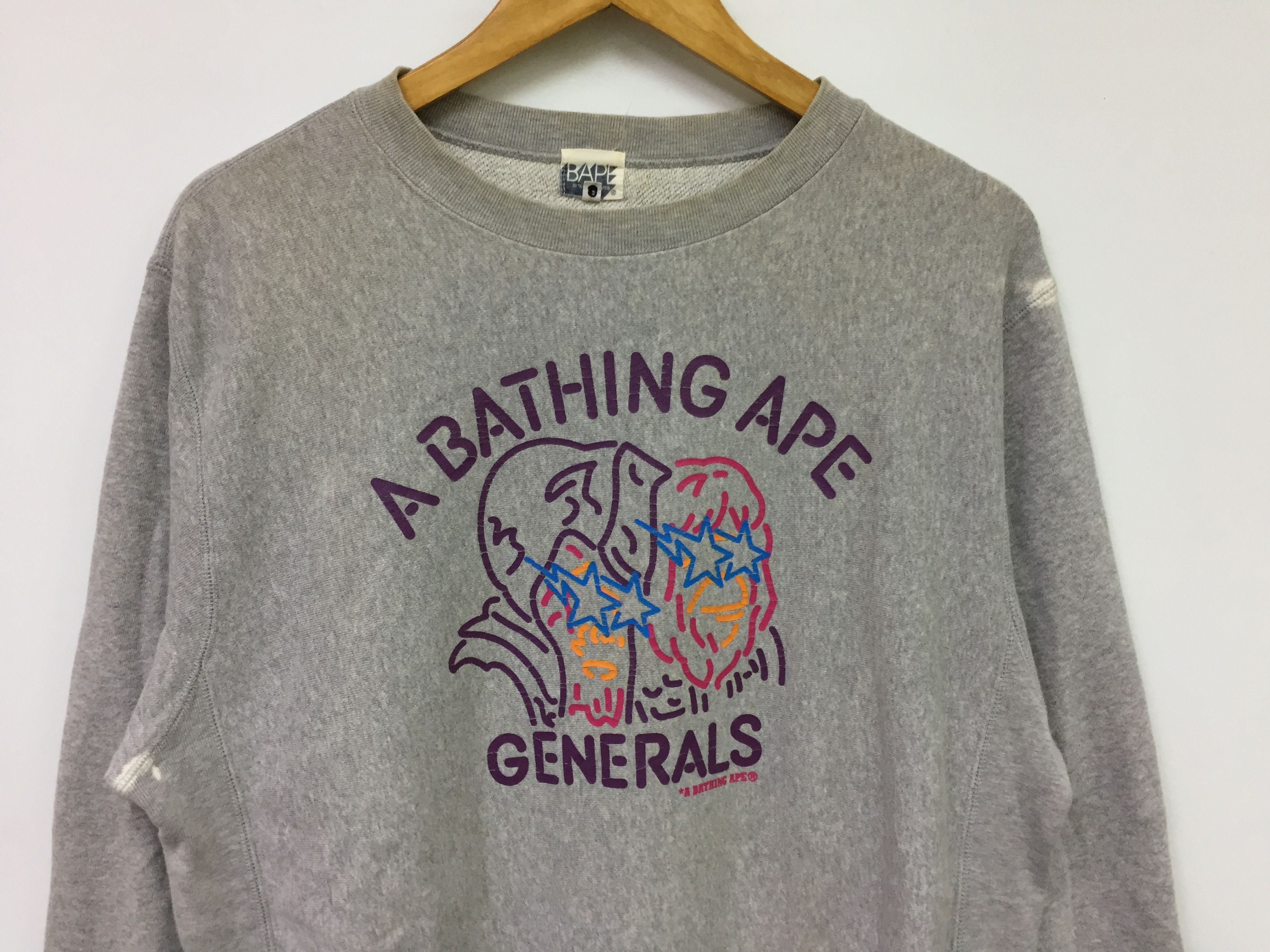 Bape AW2005 BAPE star General Multicolor sweatshirt Size US M / EU 48-50 / 2 - 4 Thumbnail