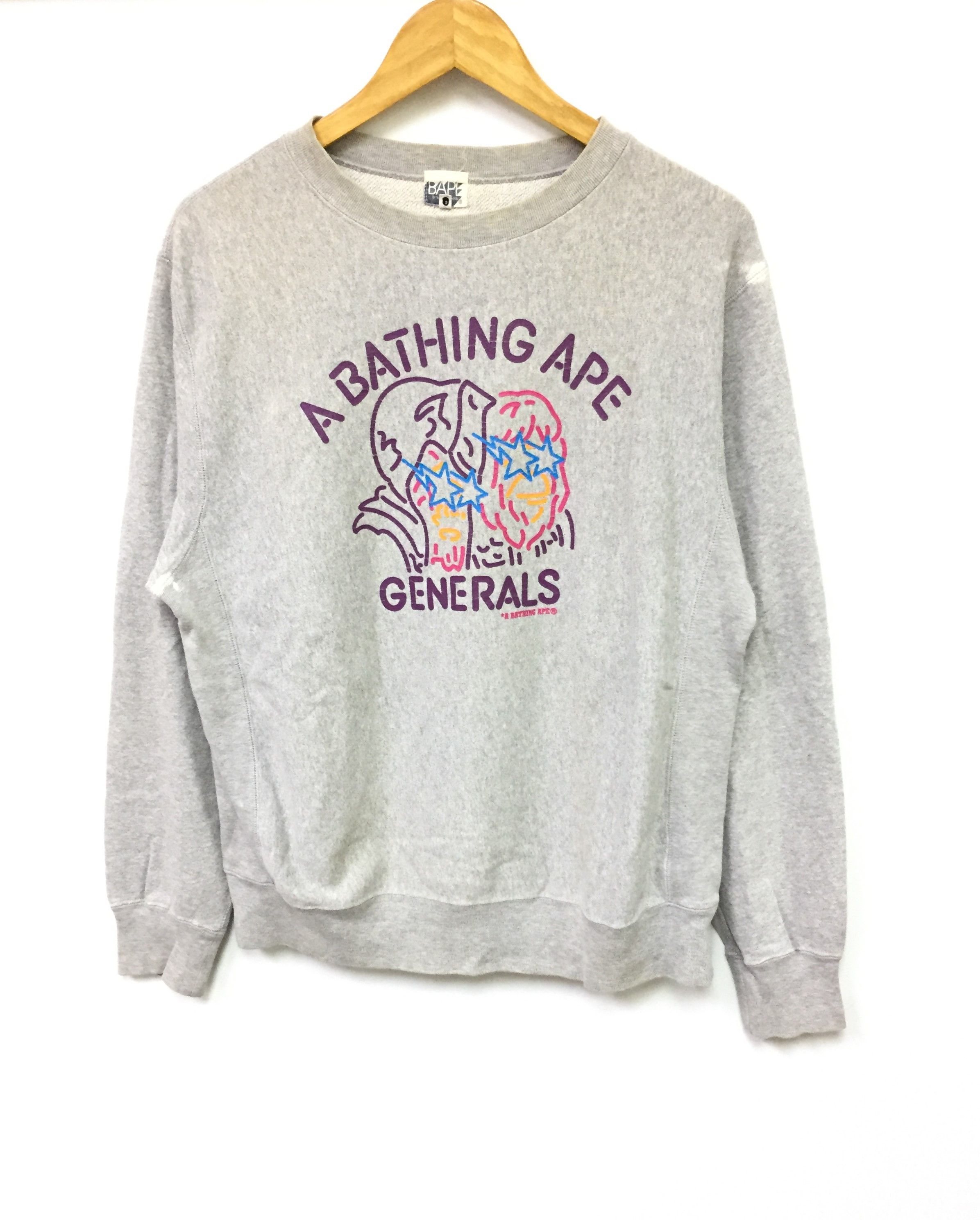 Bape AW2005 BAPE star General Multicolor sweatshirt Size US M / EU 48-50 / 2 - 1 Thumbnail