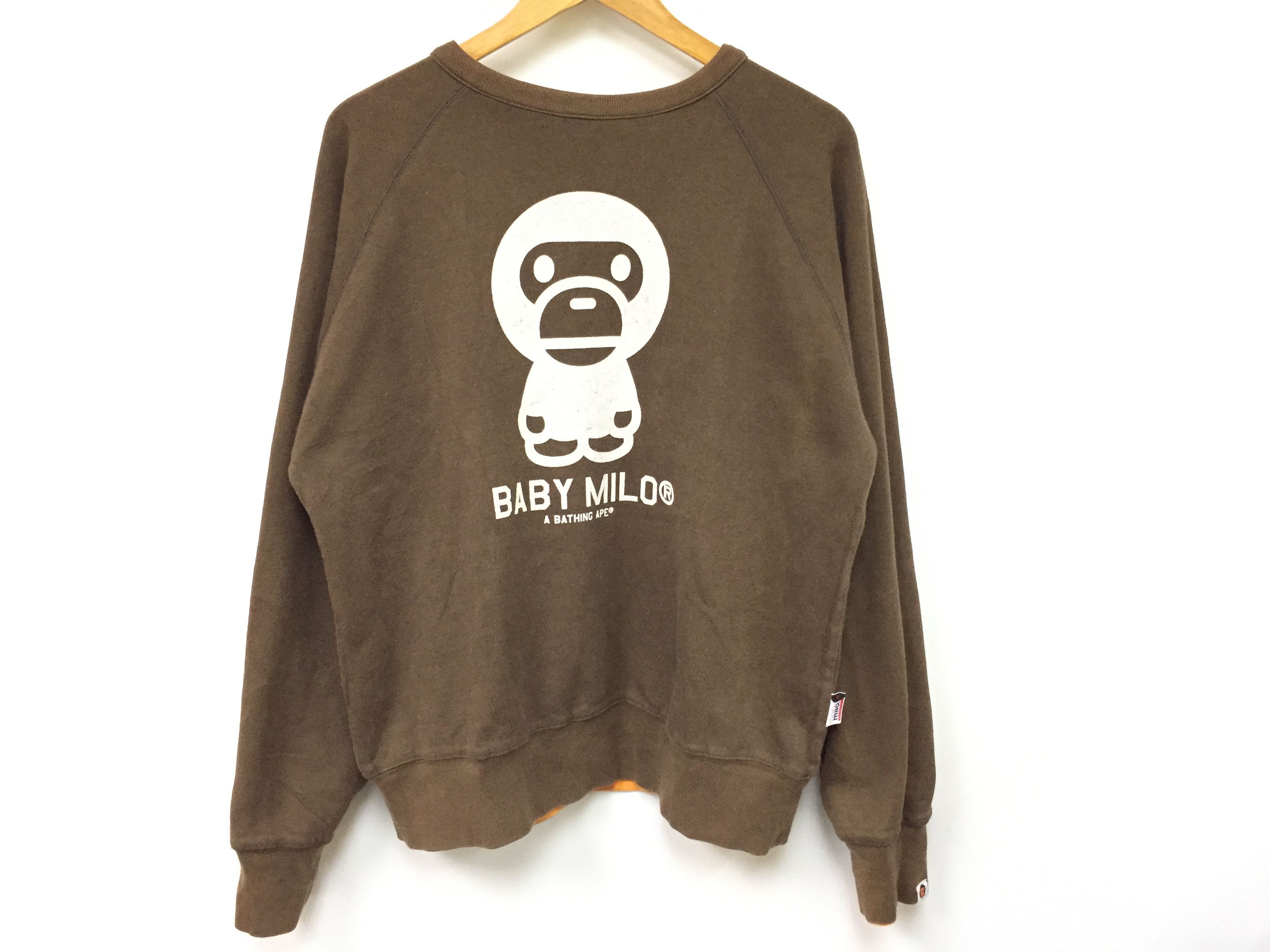 Bape 2005 BAPE Baby Milo reversible sweatshirt Size US M / EU 48-50 / 2 - 8 Thumbnail
