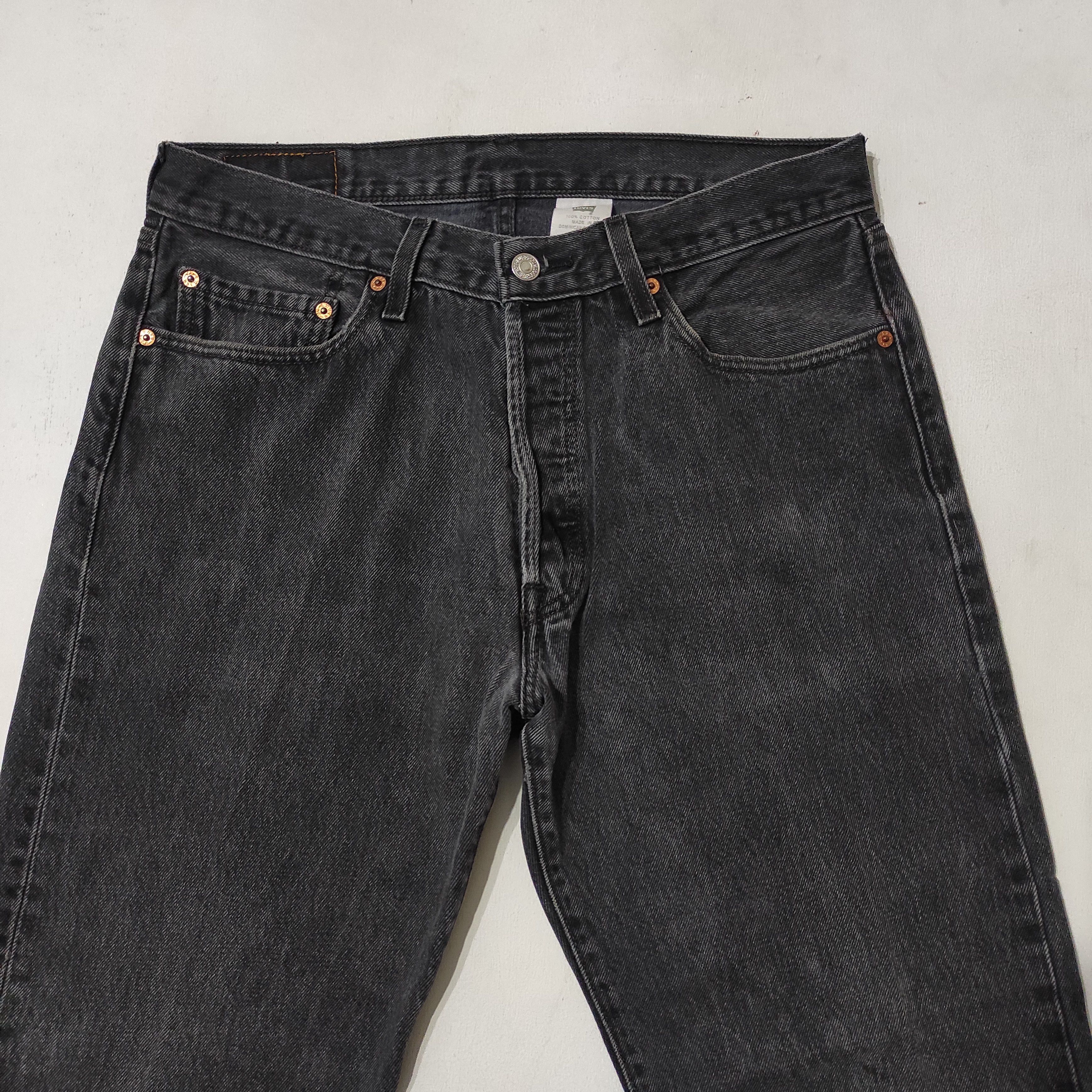 Levi's × Levi's Vintage Clothing Vintage Levis 501 Black Denim Jeans Size US 32 / EU 48 - 3 Thumbnail