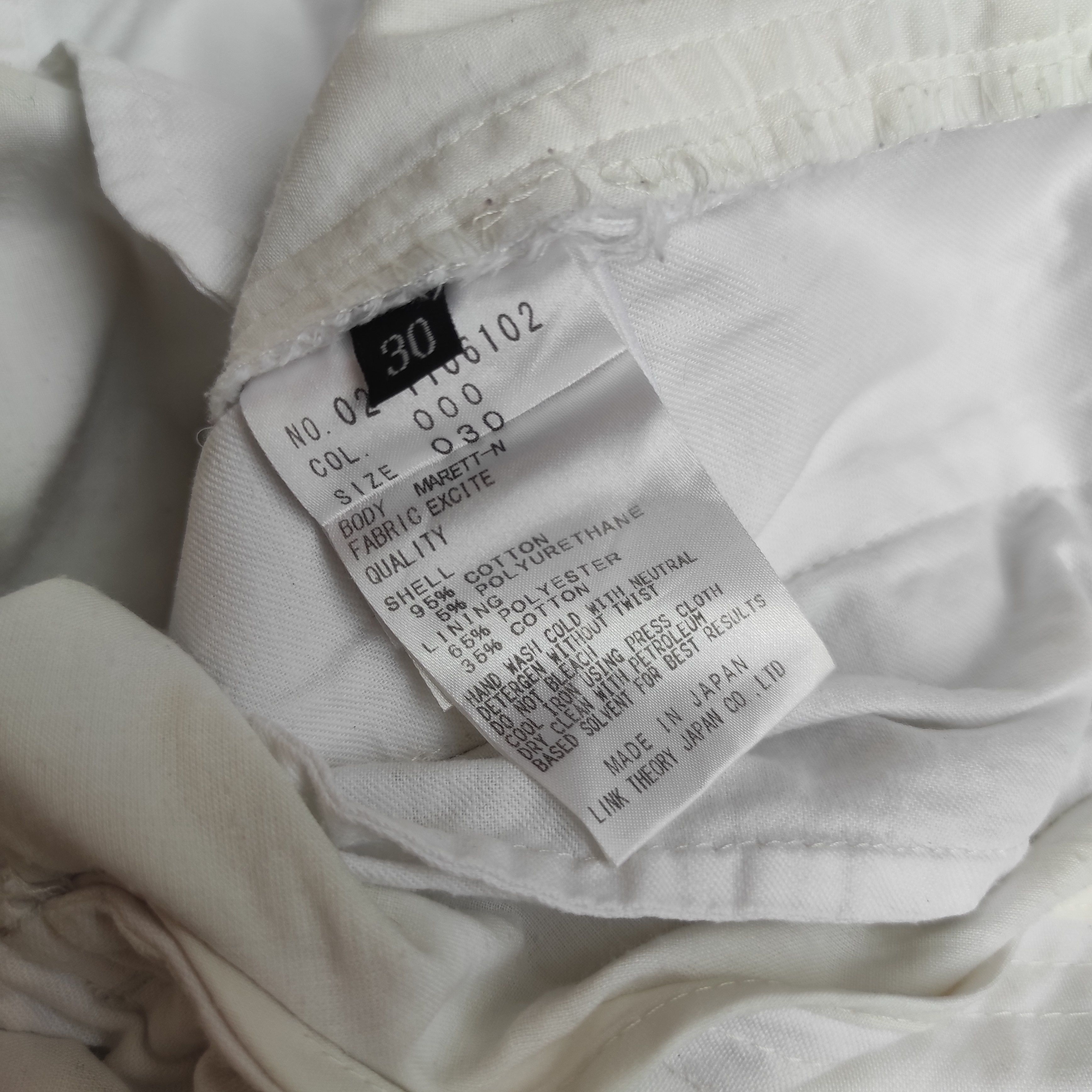 Japanese Brand × Theory Theory Cargo Pants White Size US 30 / EU 46 - 8 Thumbnail
