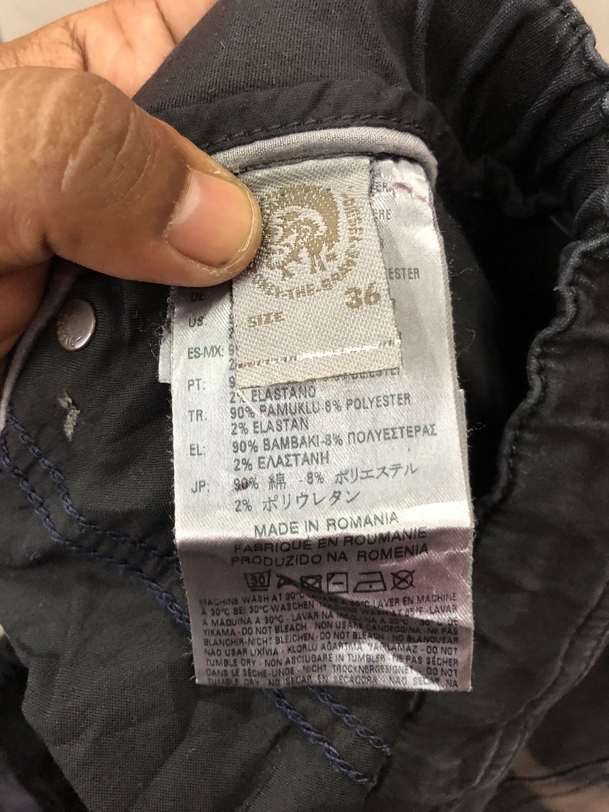 Diesel Distressed Diesel pants custom made acid wash Size US 37 - 7 Thumbnail