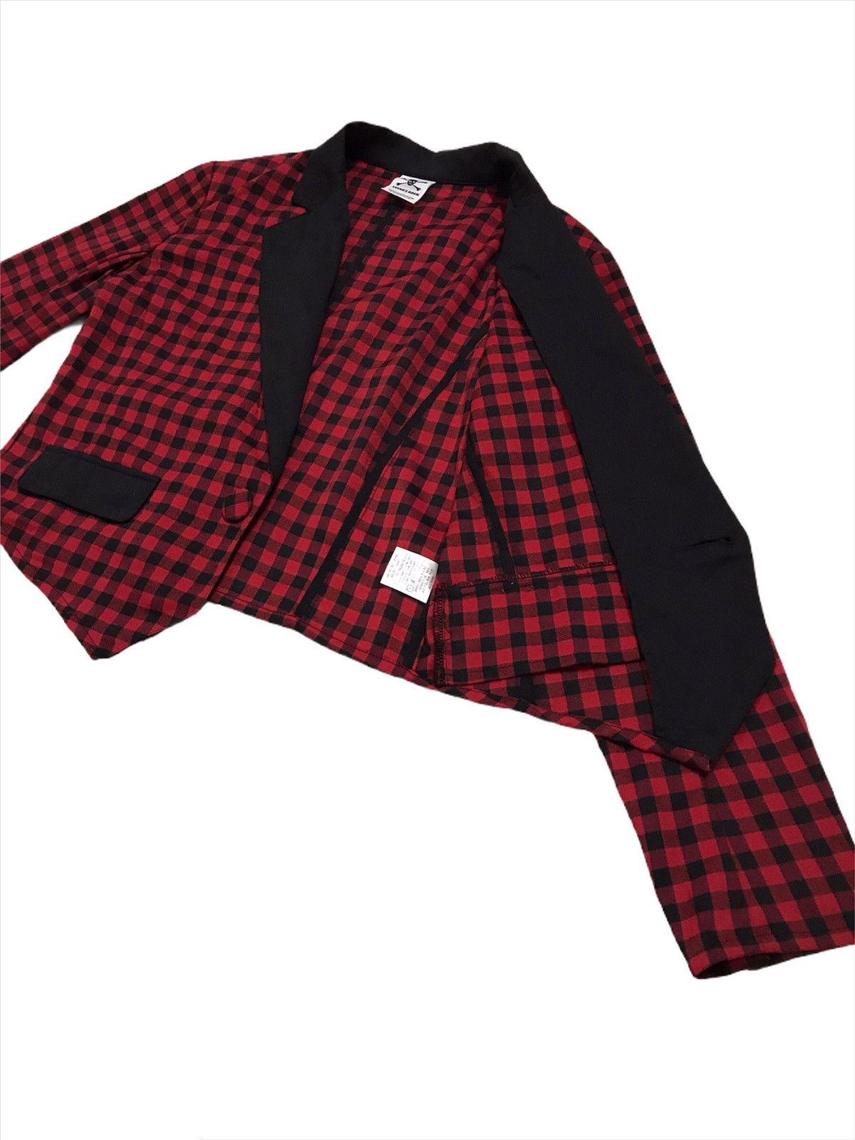 Seditionaries Super Lovers Tokyo Japan Tartan / Check Blazer Jacket Size 48S - 4 Thumbnail