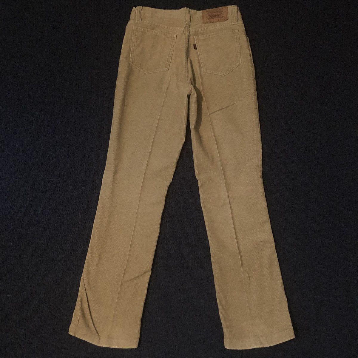 Levi's Vintage 1970s Levi’s 518 Corduroy Straight Beige Jeans 27x29 Size US 27 - 2 Thumbnail