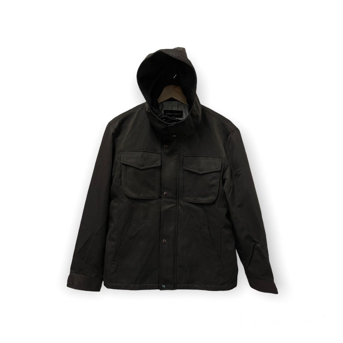 Kansai Yamamoto × Vintage Vintage Kansai Yamamoto Zipper Worker Jacket With Hoodie Size US M / EU 48-50 / 2 - 1 Thumbnail