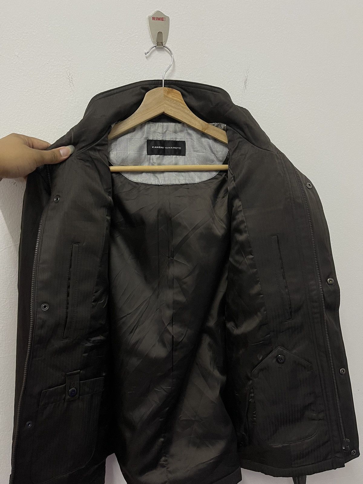 Kansai Yamamoto × Vintage Vintage Kansai Yamamoto Zipper Worker Jacket With Hoodie Size US M / EU 48-50 / 2 - 4 Thumbnail