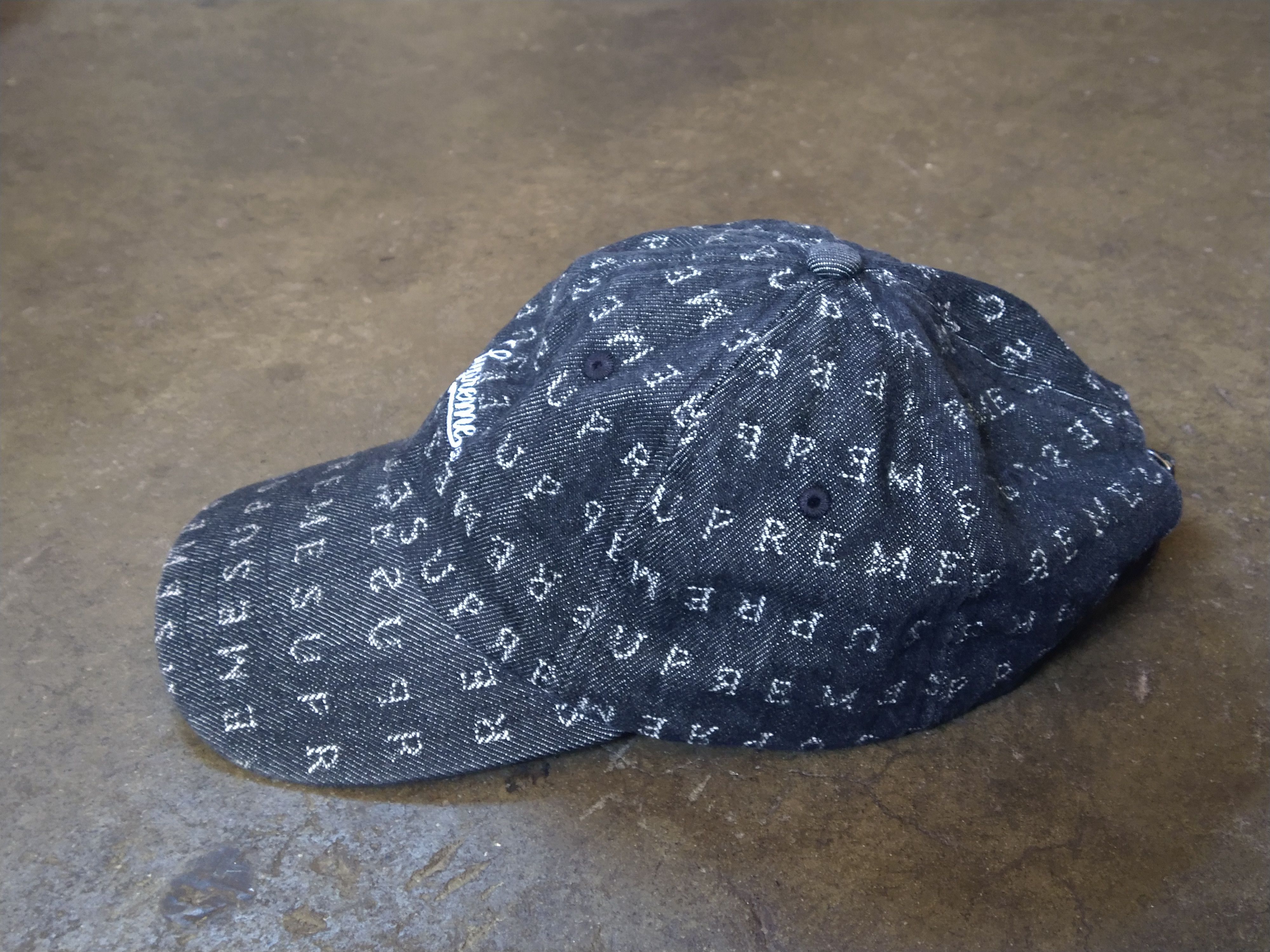 Supreme Supreme Jacquard Logos Denim 6-Panel Black SS20 Size ONE SIZE - 6 Thumbnail
