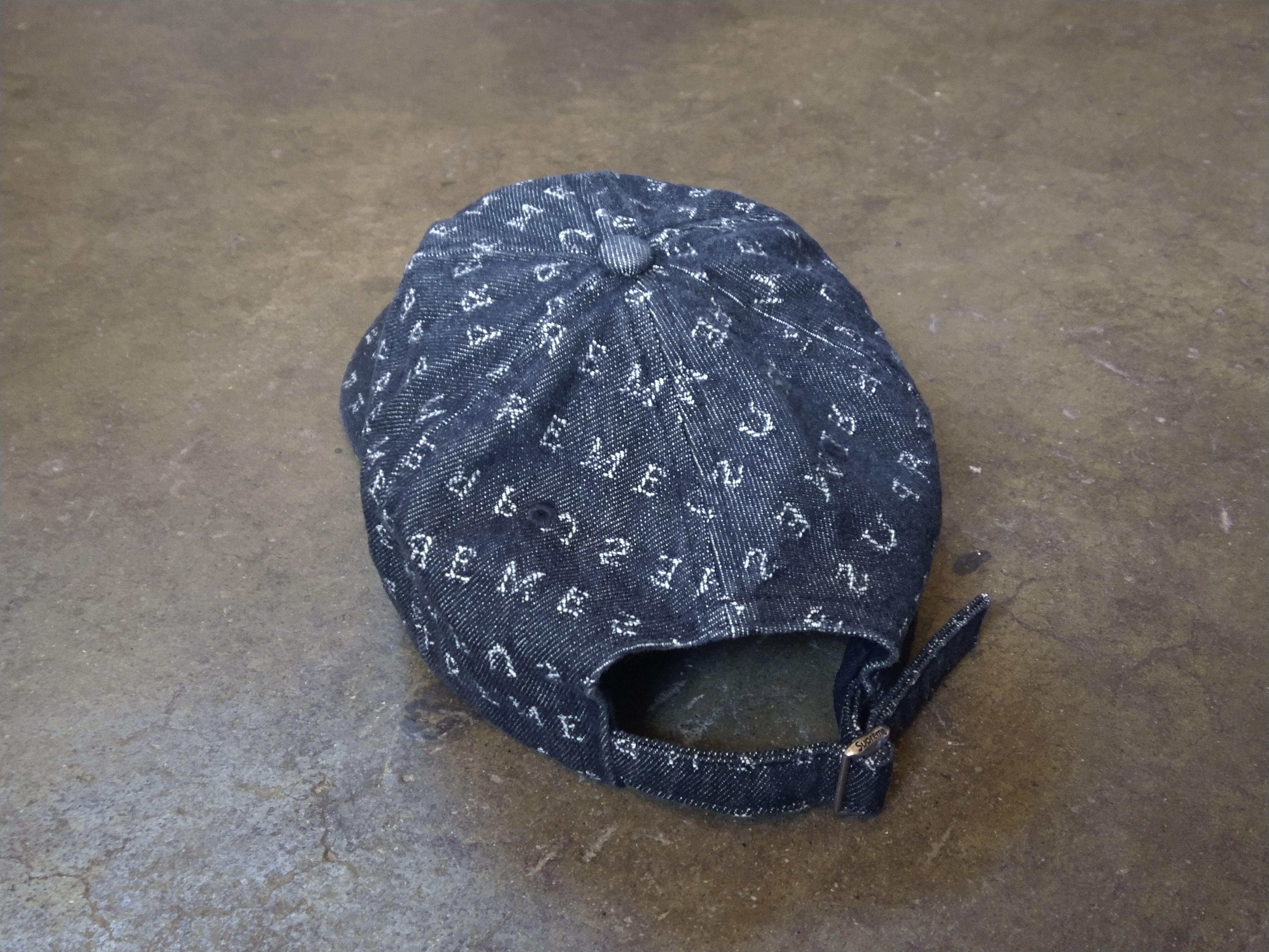 Supreme Supreme Jacquard Logos Denim 6-Panel Black SS20 Size ONE SIZE - 9 Thumbnail