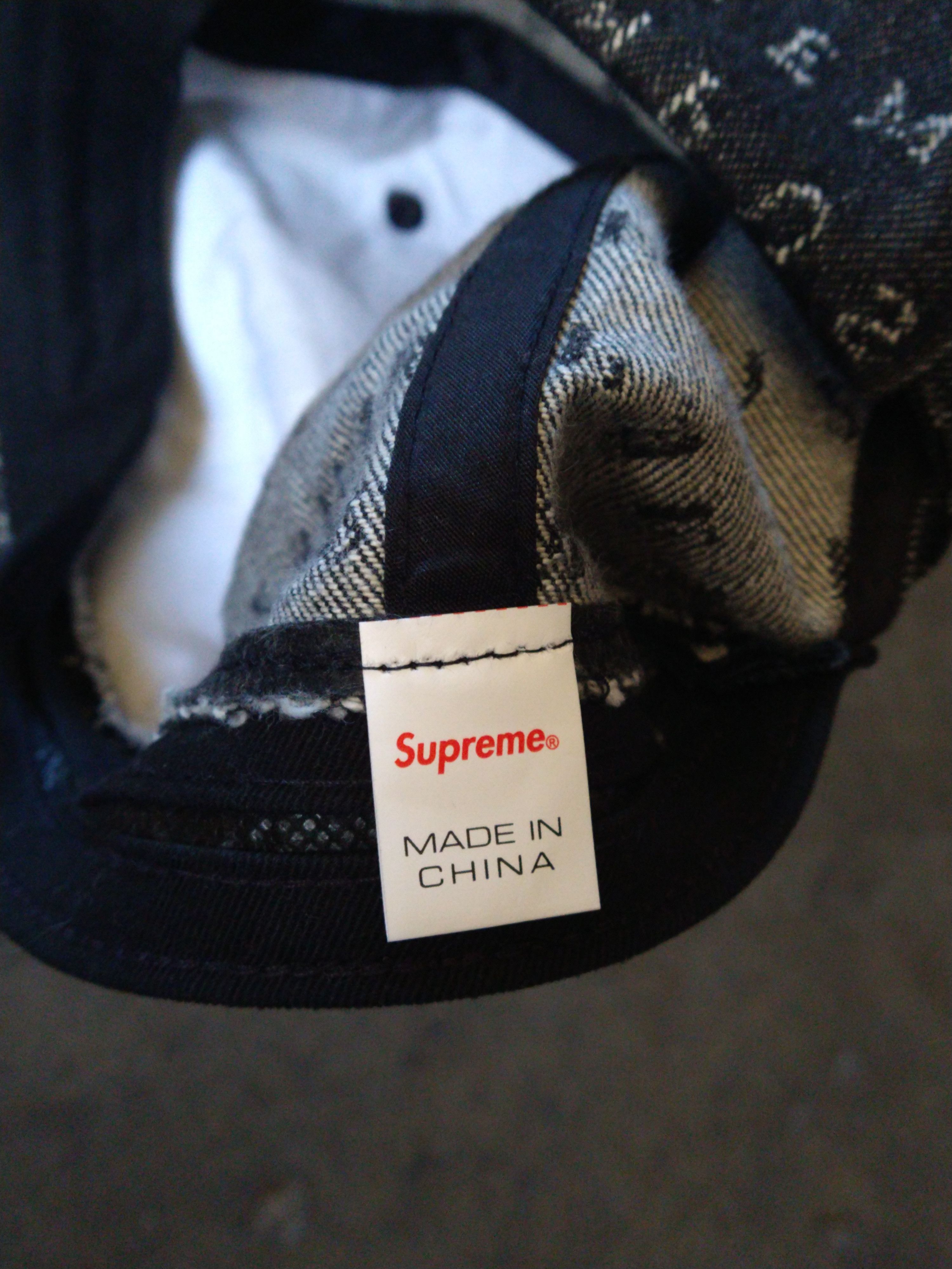 Supreme Supreme Jacquard Logos Denim 6-Panel Black SS20 Size ONE SIZE - 16 Thumbnail