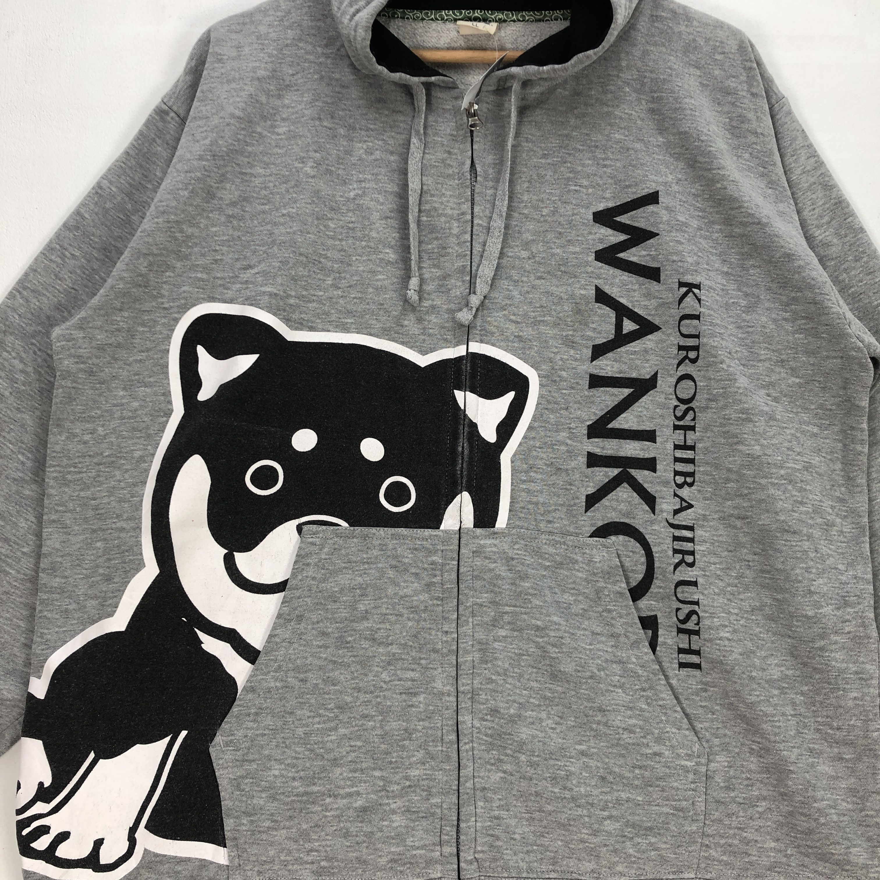 Japanese Brand × Vintage Japanese Sweatshirt Hoodie Kuroshibajir Ushi Wanko Sweater Size US L / EU 52-54 / 3 - 4 Thumbnail