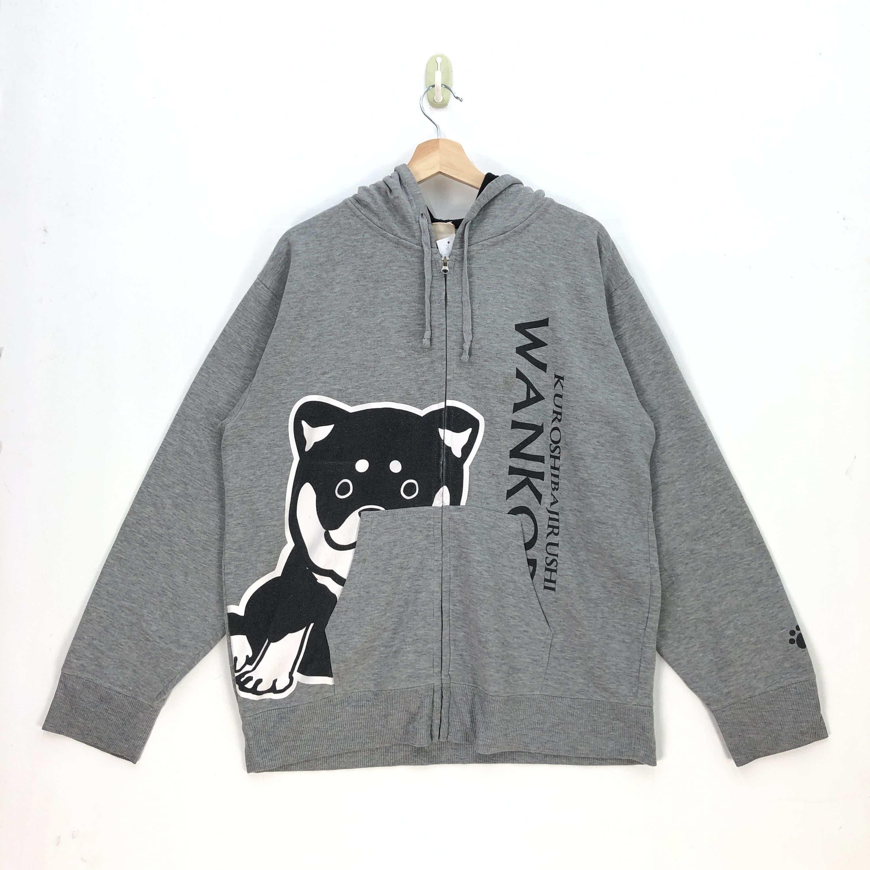 Japanese Brand × Vintage Japanese Sweatshirt Hoodie Kuroshibajir Ushi Wanko Sweater Size US L / EU 52-54 / 3 - 2 Thumbnail