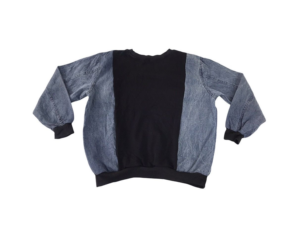 Japanese Brand × Vintage Sheena Overhelming Outer Denim Cotton Crewneck Pull Over Size US S / EU 44-46 / 1 - 2 Thumbnail