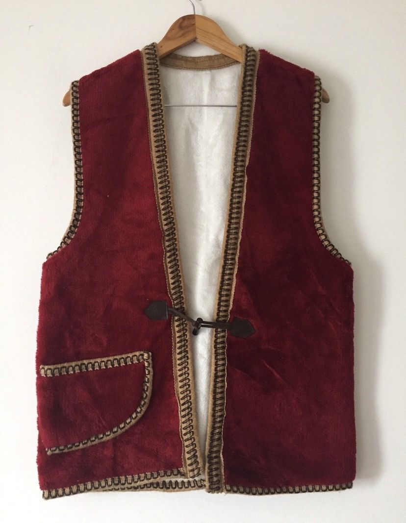 Vintage Vintage Wool Vest Cardigan Size US L / EU 52-54 / 3 - 1 Thumbnail