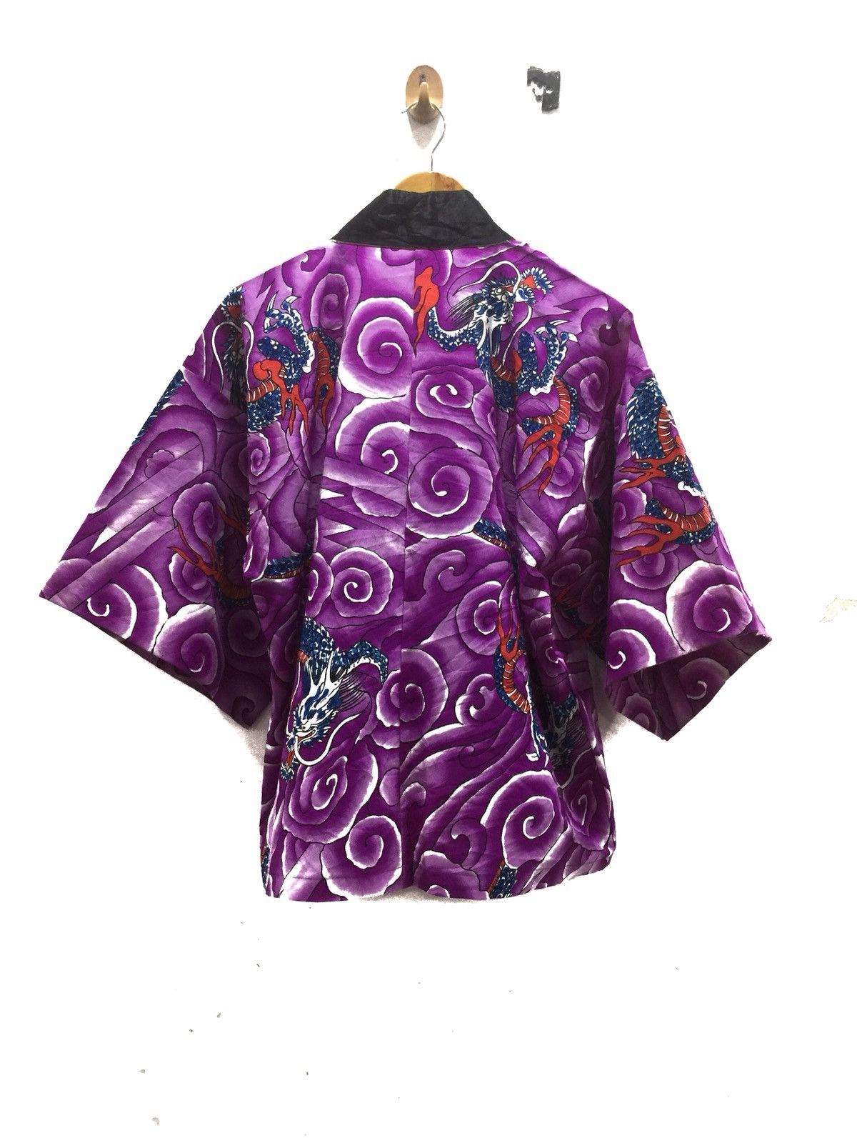 Japanese Brand × Vintage Hanten Kimono full print dragon Jacket Multi Colour Size US M / EU 48-50 / 2 - 2 Thumbnail