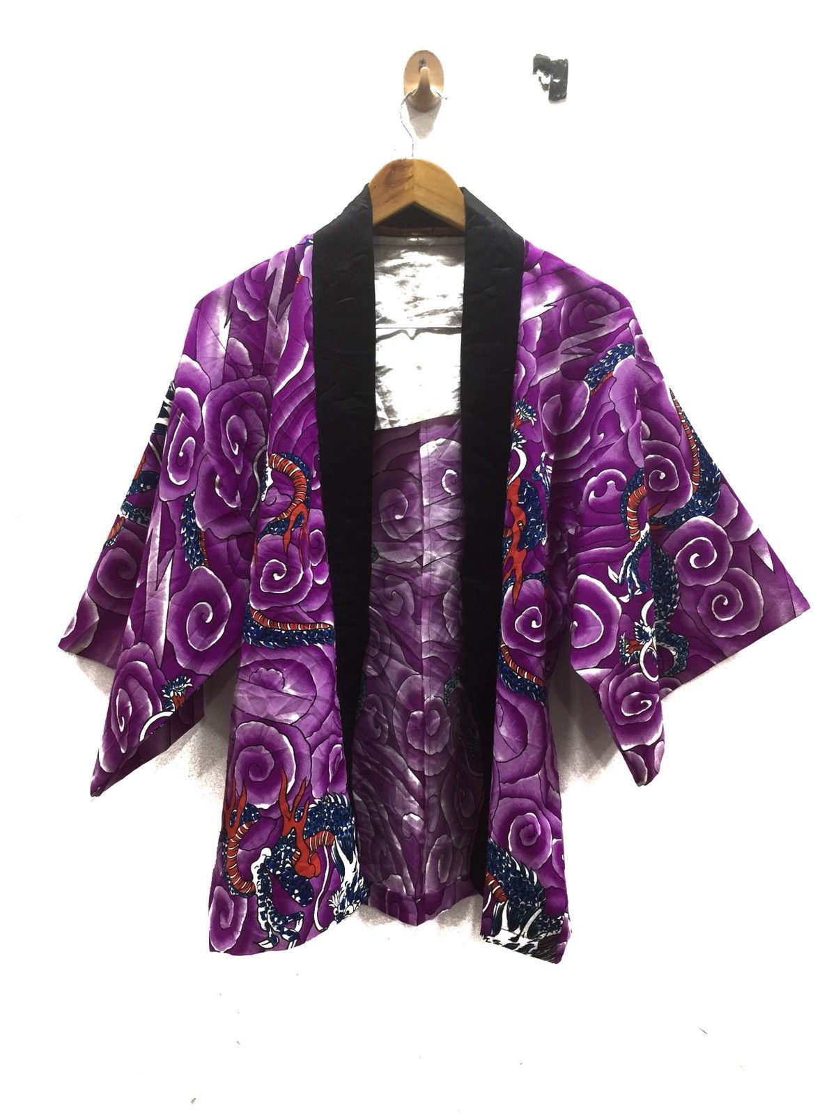 Japanese Brand × Vintage Hanten Kimono full print dragon Jacket Multi Colour Size US M / EU 48-50 / 2 - 1 Thumbnail