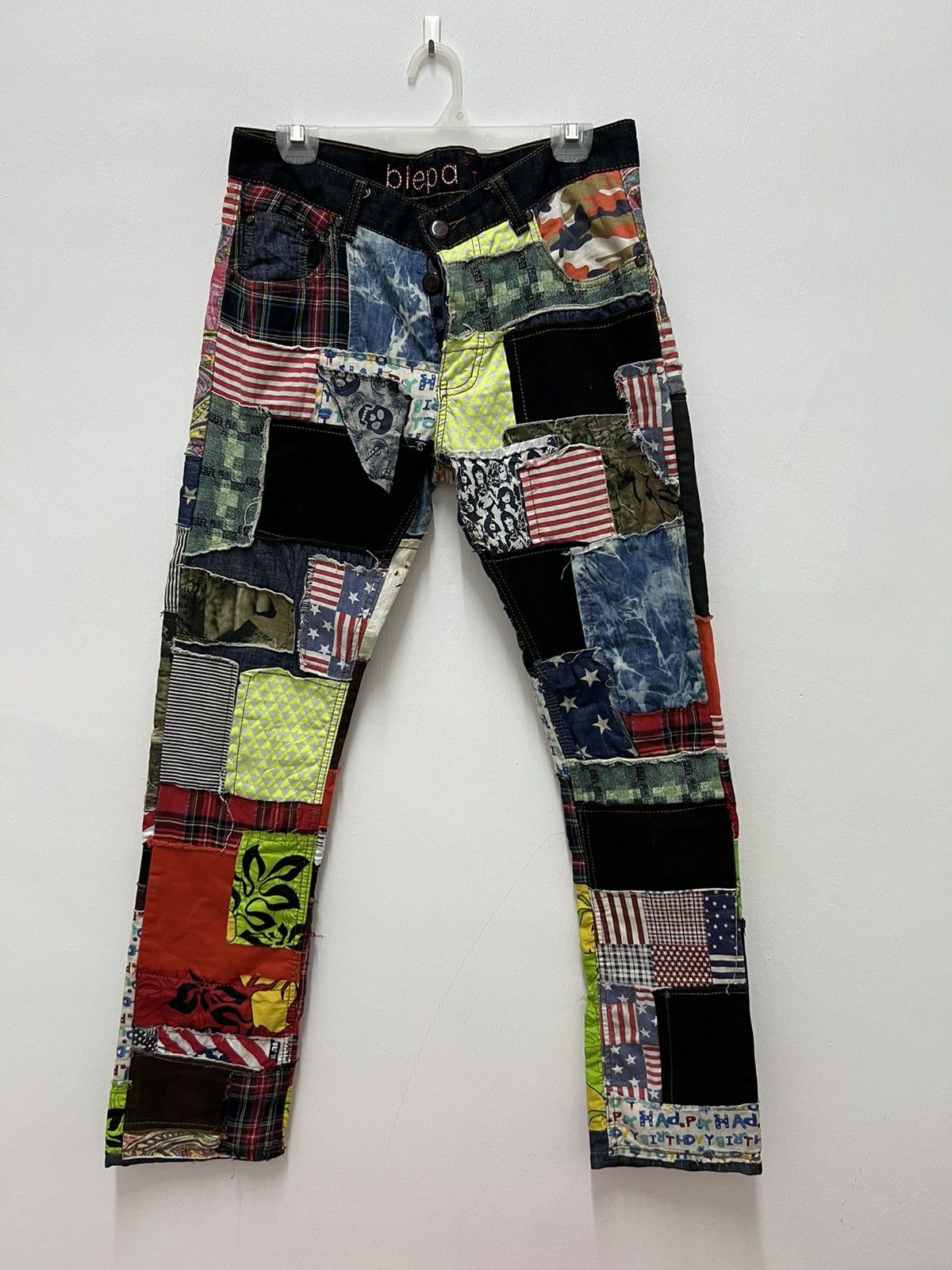Japanese Brand Rare Patchwork Denim 32 Size Size US 32 / EU 48 - 1 Thumbnail