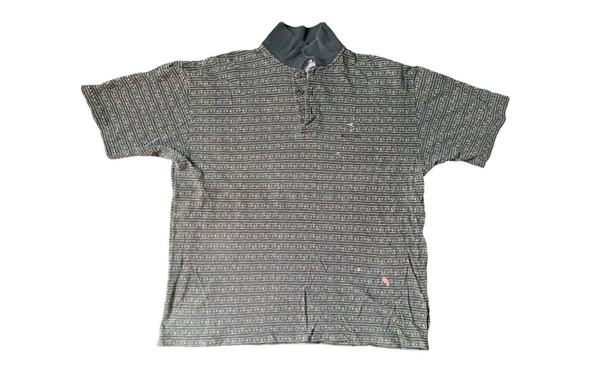 Trussardi Trussardi All Over Printed Classic Design Polo Tee Unisex Size US S / EU 44-46 / 1 - 1 Thumbnail