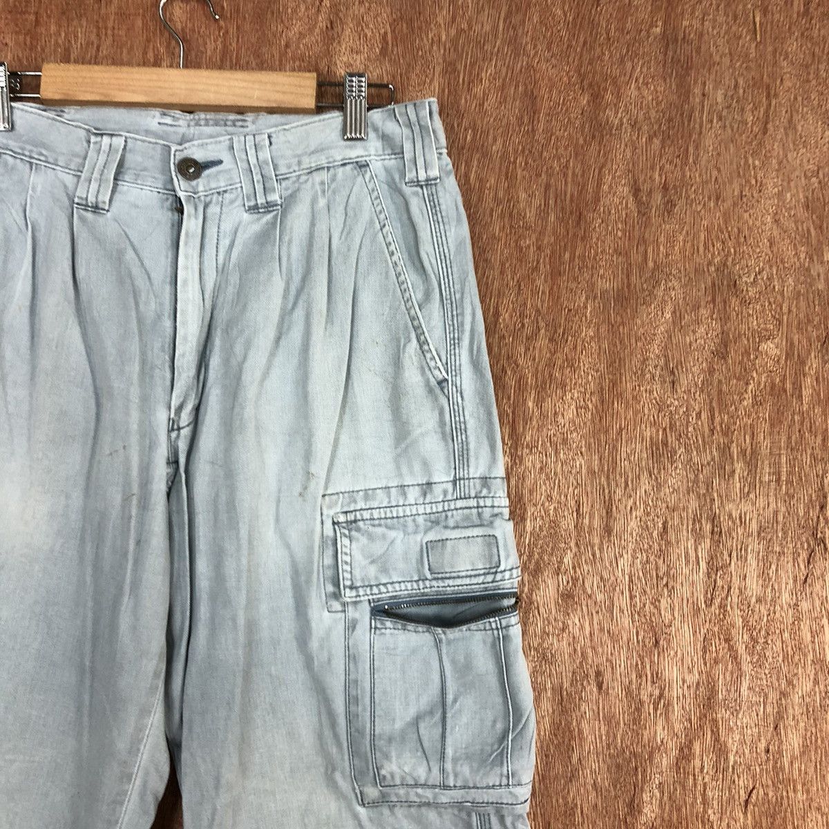 Japanese Brand × StraightFaded Grancisco Multipocket Tactical faded Cargo Pants #c896 Size US 29 - 5 Thumbnail