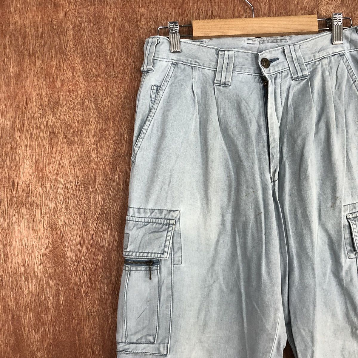 Japanese Brand × StraightFaded Grancisco Multipocket Tactical faded Cargo Pants #c896 Size US 29 - 6 Thumbnail