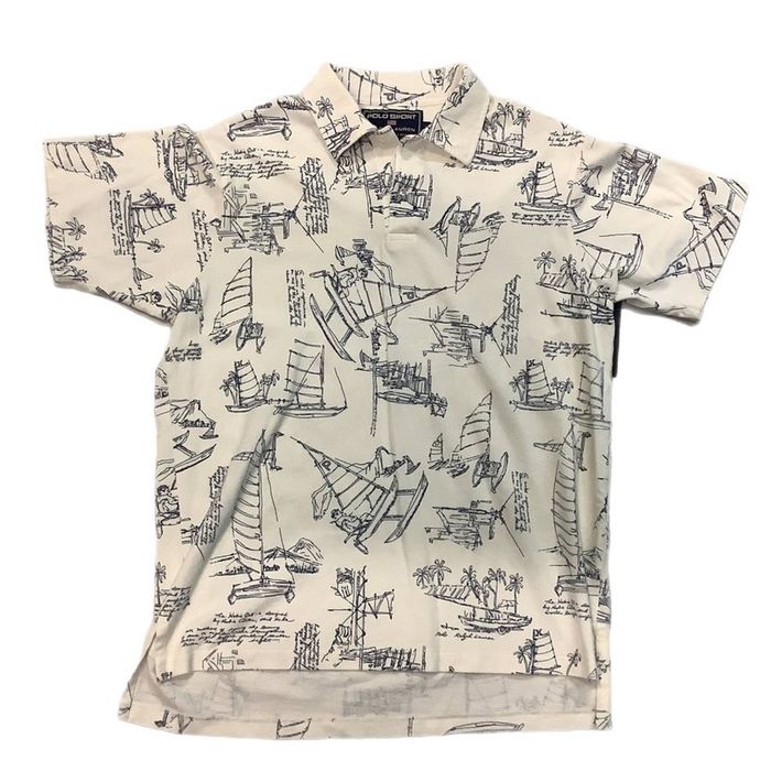 Ralph Lauren 1990's Polo Sport Ralph Lauren Sail Boats Shirt Grailed