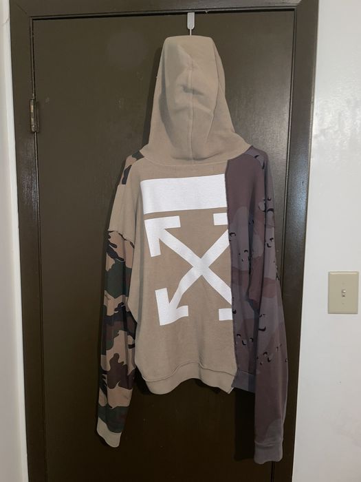 Off white reconstructed camo 2024 hoodie